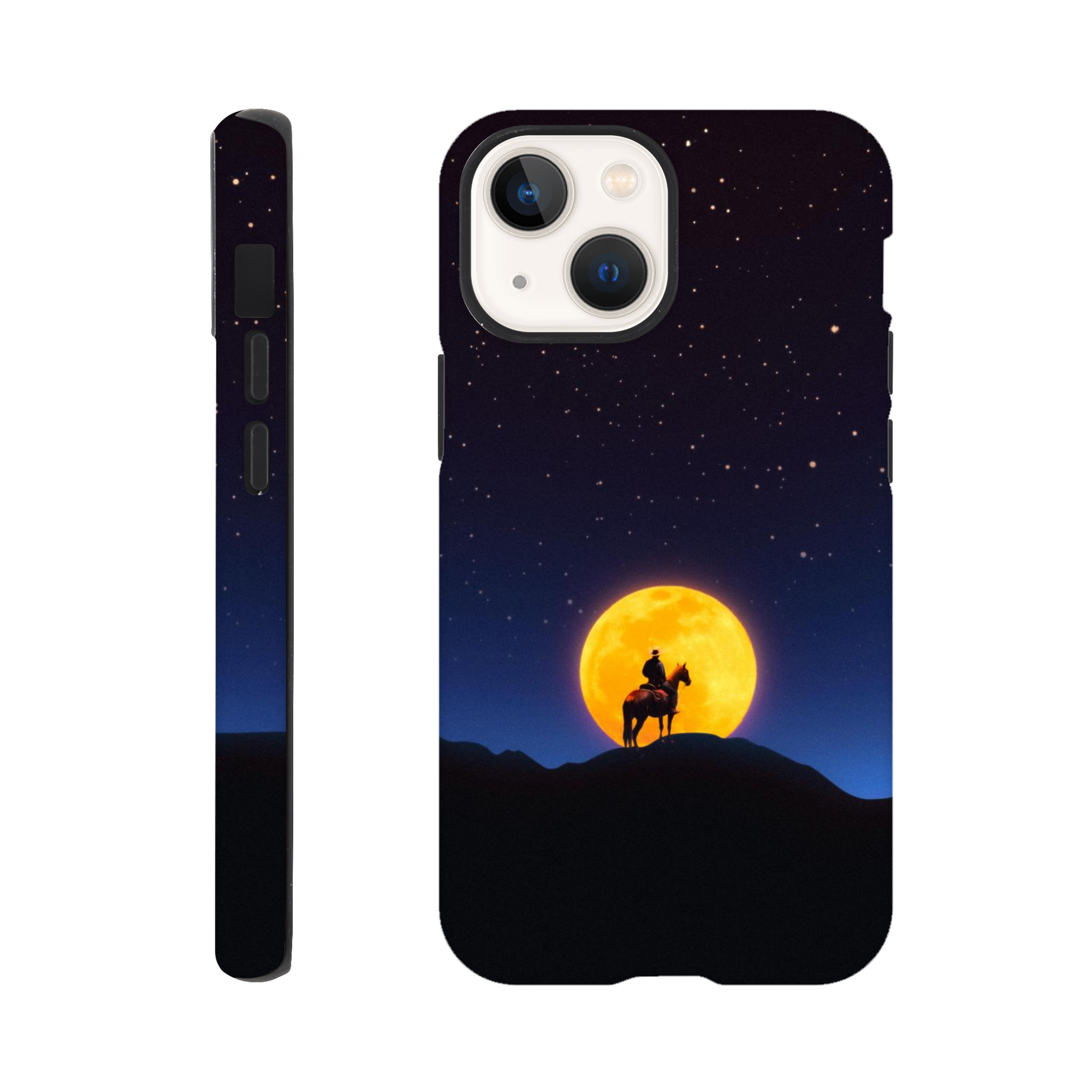 The Rider and The Moon iPhone Case