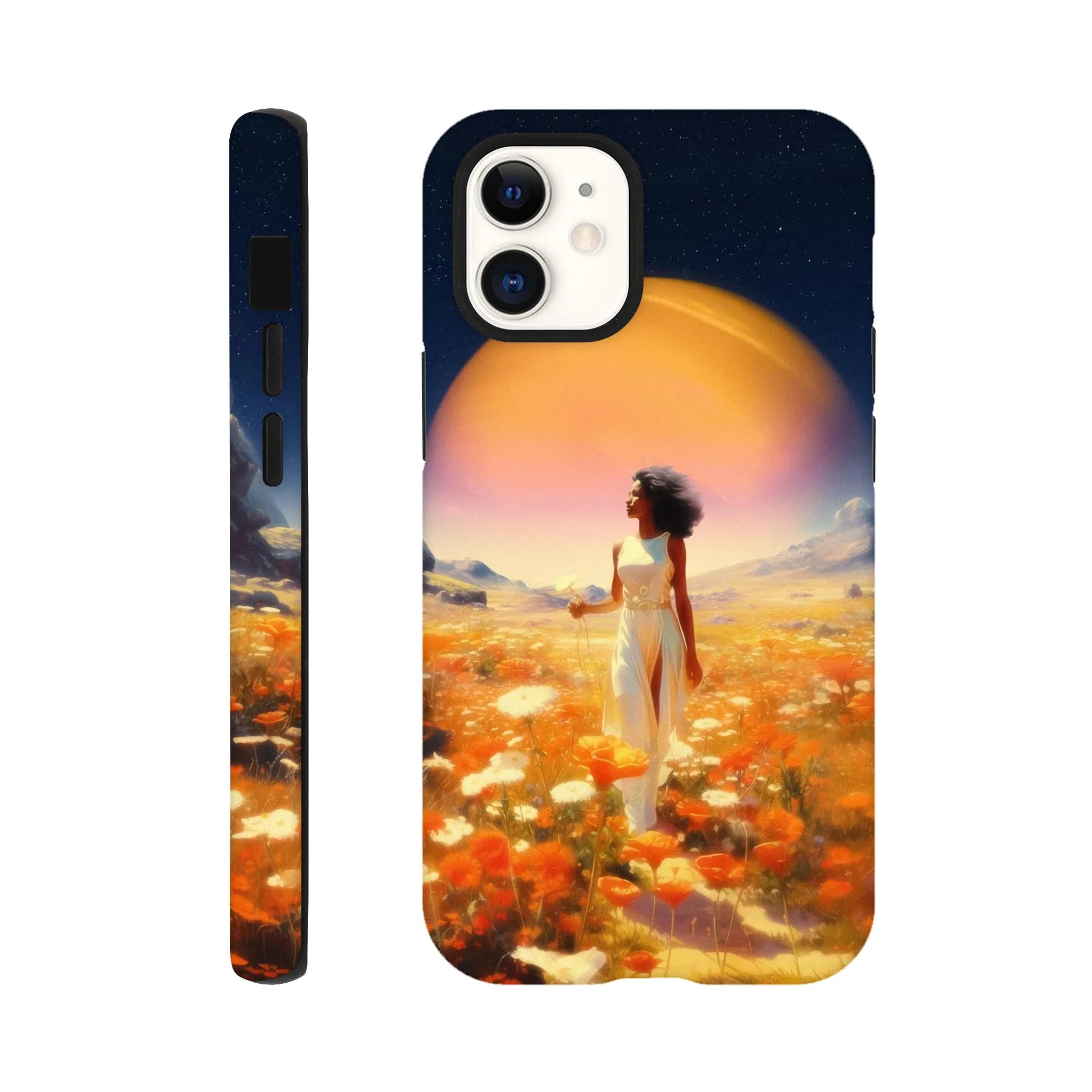 Cosmic Flower Field iPhone Case