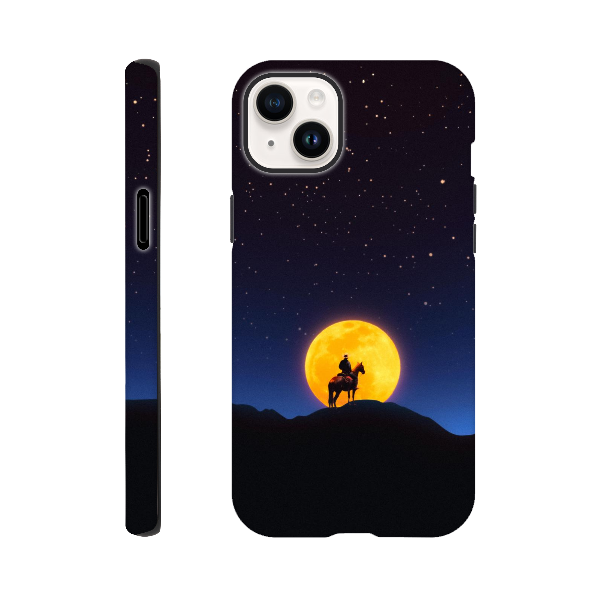 The Rider and The Moon iPhone Case
