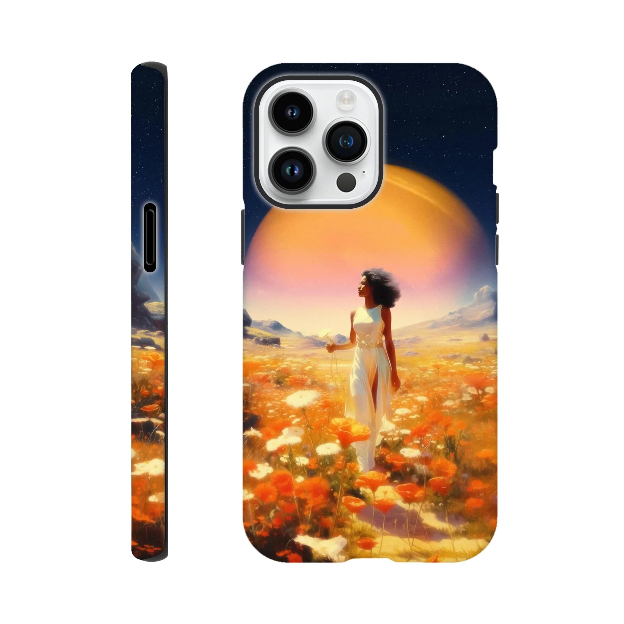 Cosmic Flower Field iPhone Case