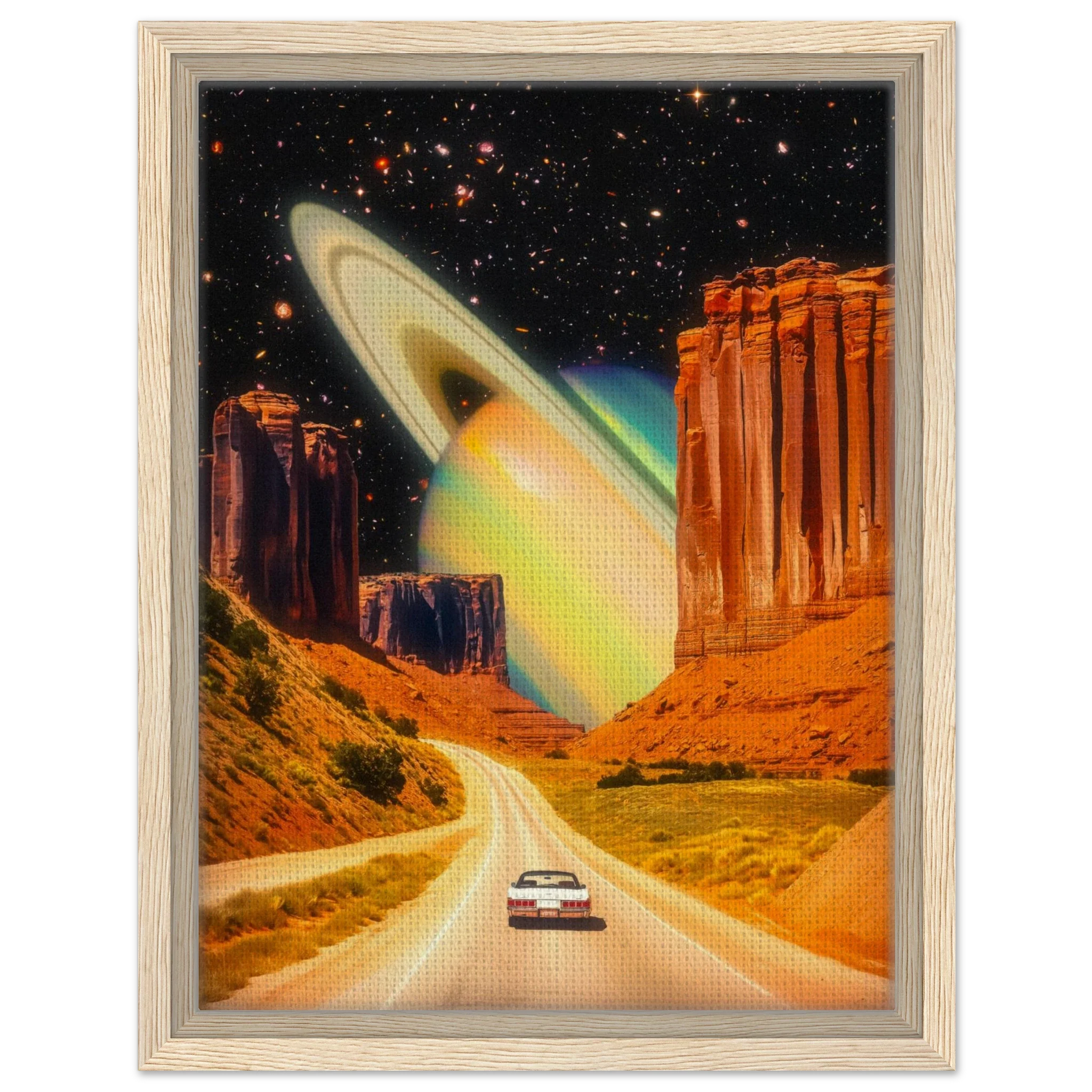 Road Trip to Saturn Canvas