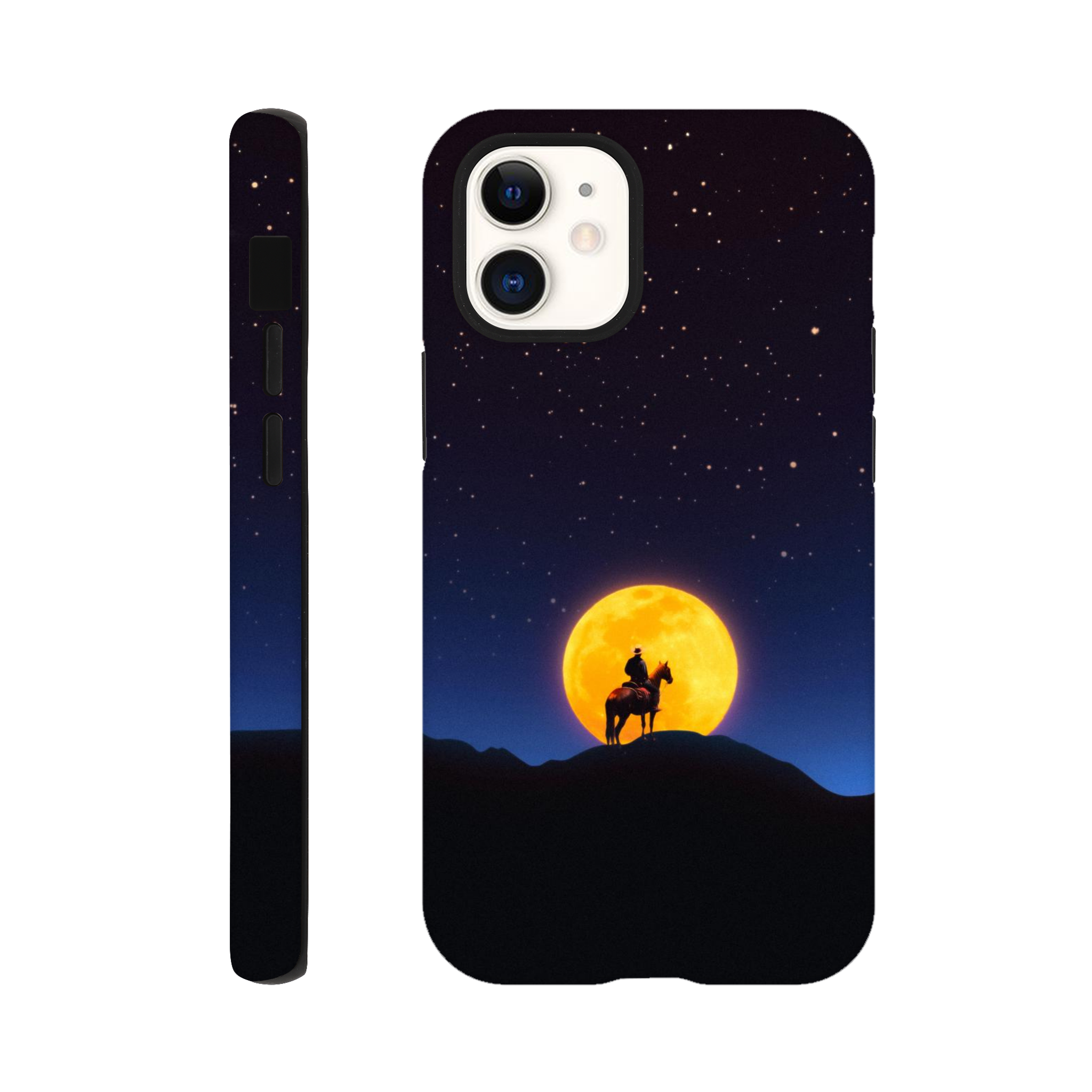 The Rider and The Moon iPhone Case