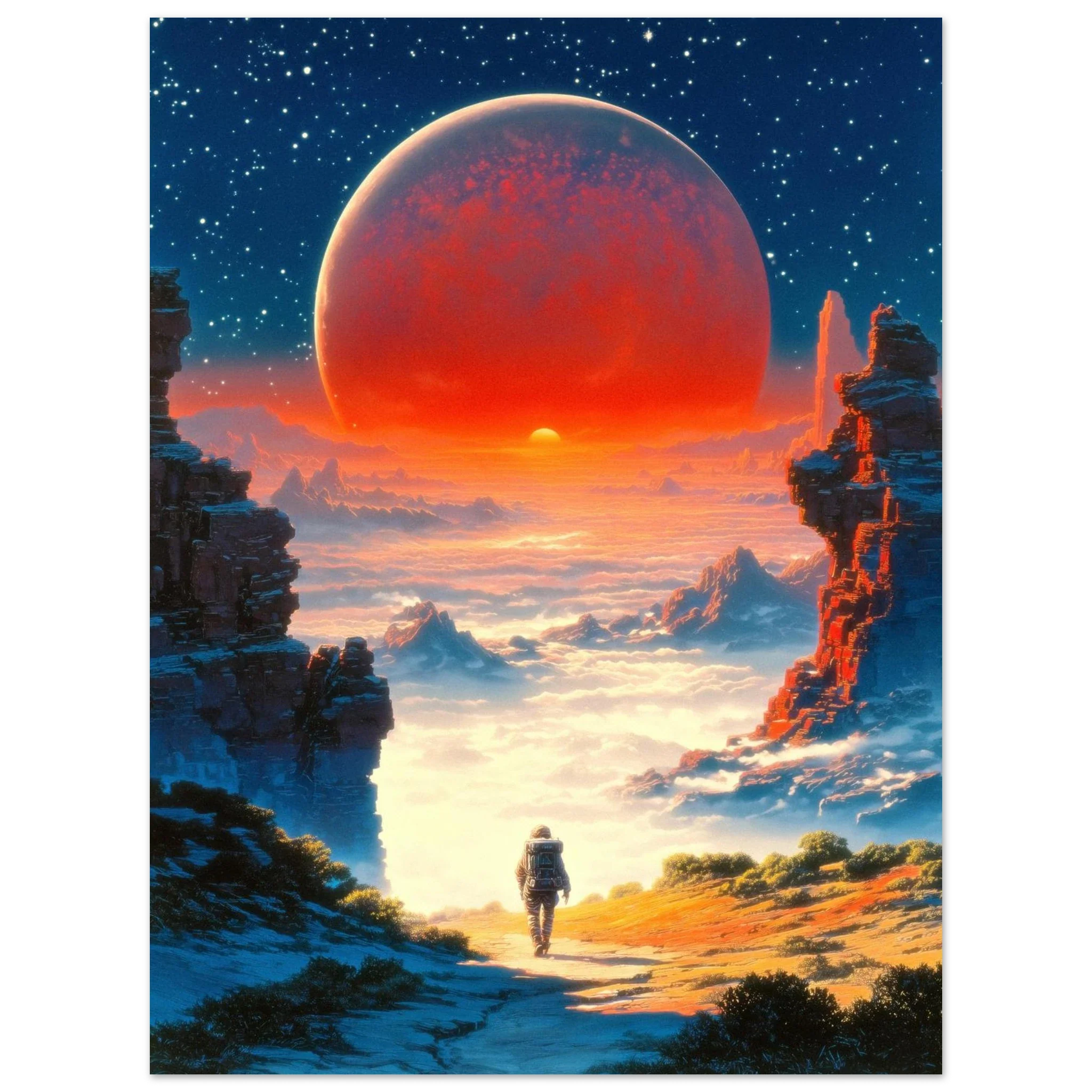 Astronaut's Red Dawn