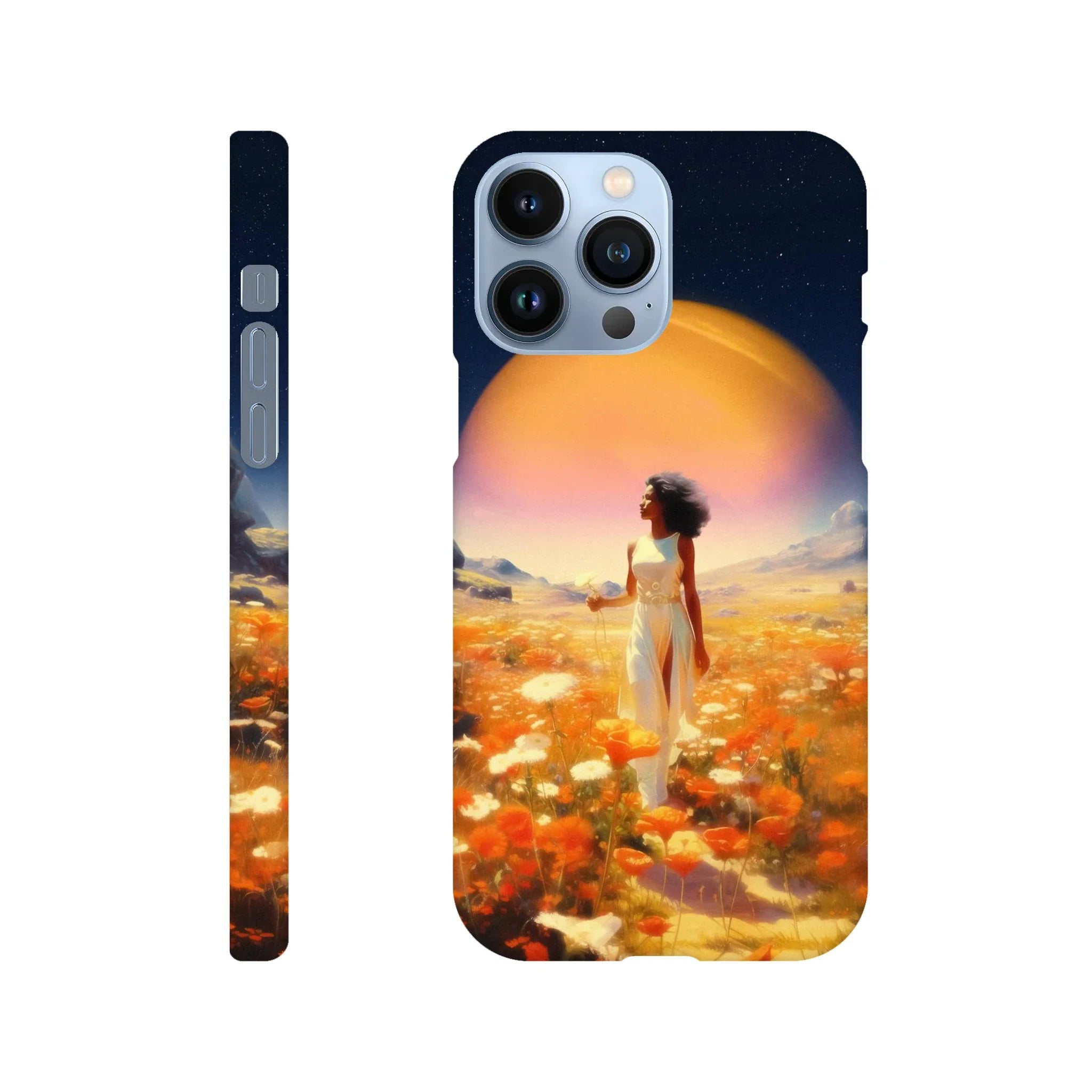 Cosmic Flower Field iPhone Case