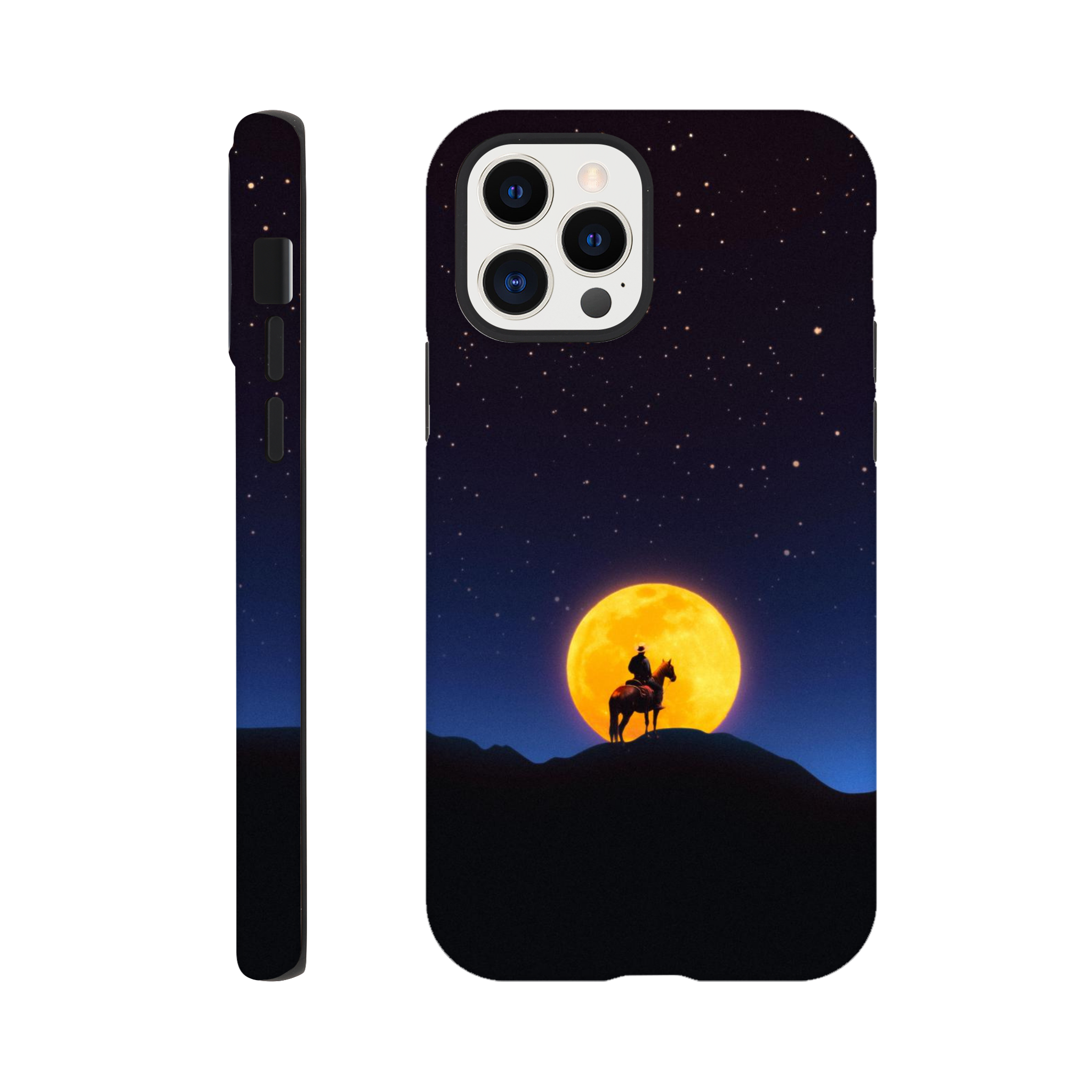 The Rider and The Moon iPhone Case