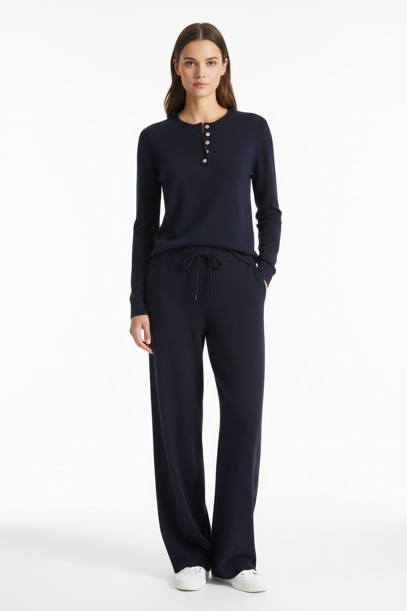 Cashmere henley navy