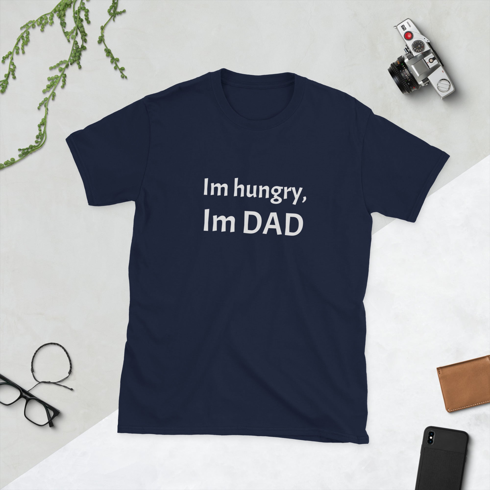 Kortermet unisex T-skjorte - Im hungry, Im dad