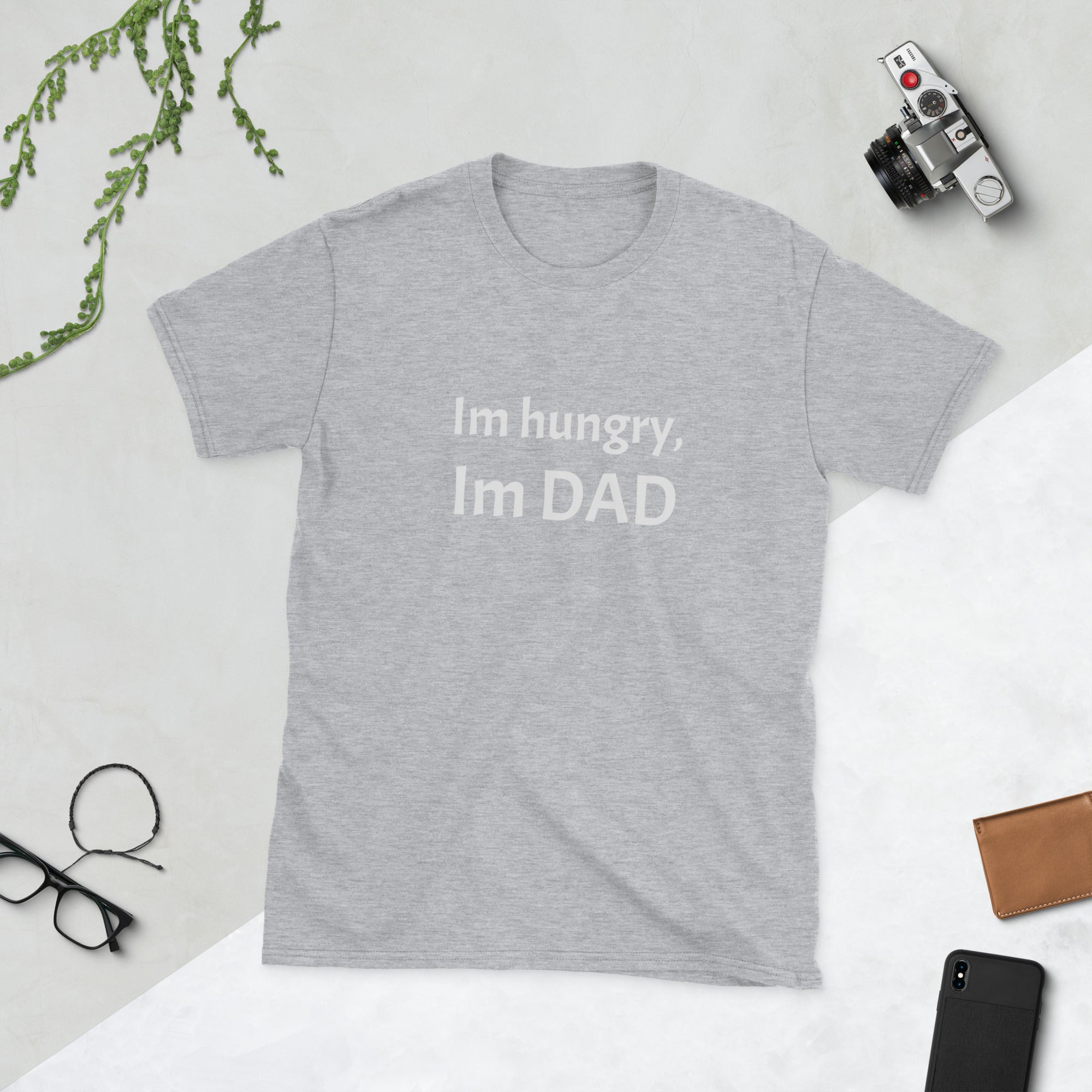 Kortermet unisex T-skjorte - Im hungry, Im dad