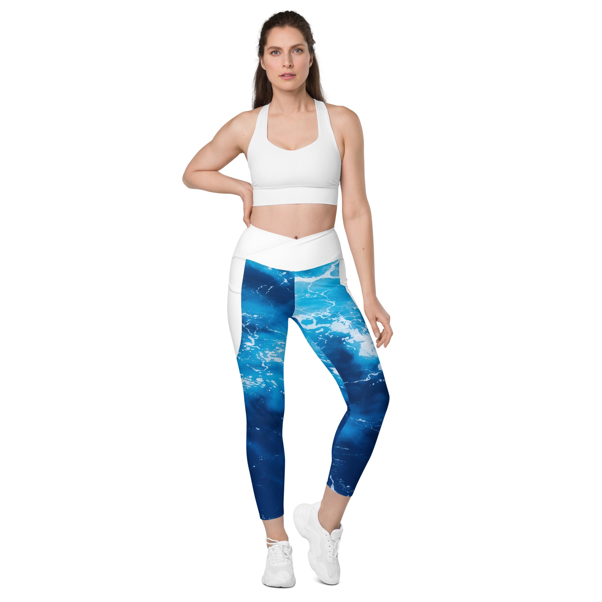 Crossover leggings med lommer - Moskstraumen design