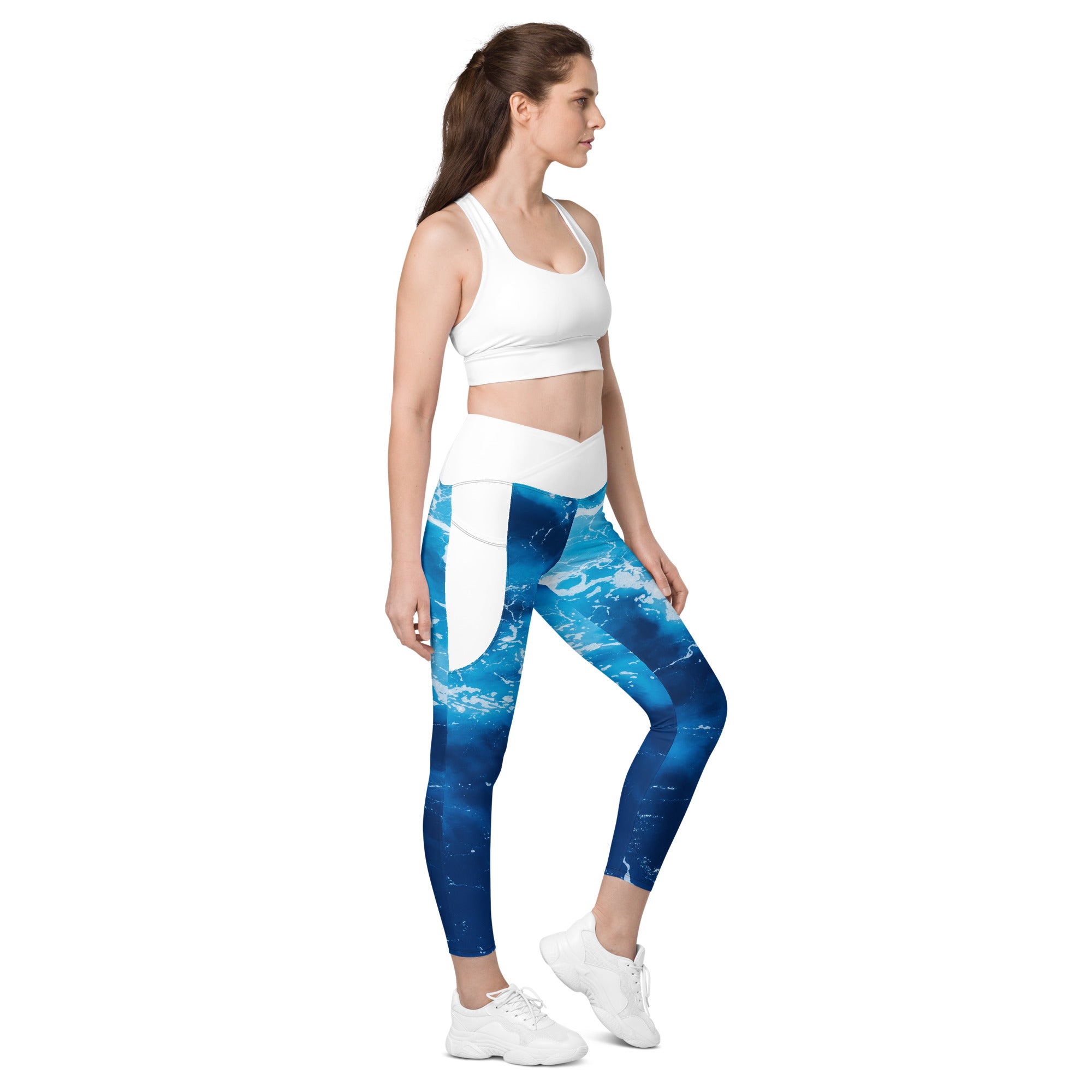 Crossover leggings med lommer - Moskstraumen design