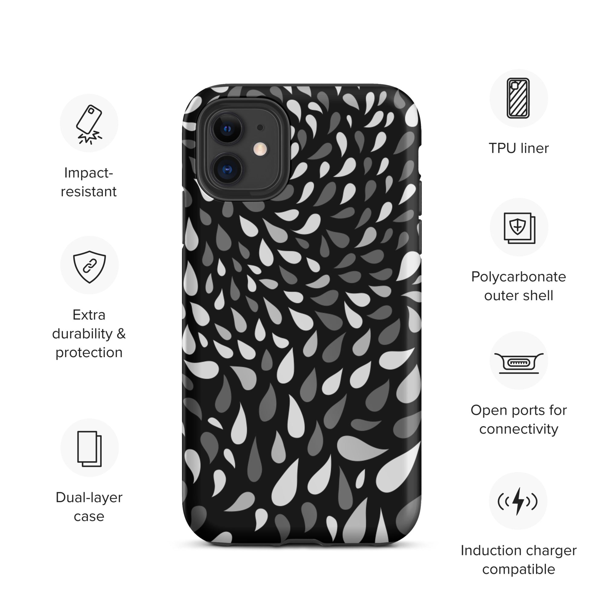 Slitesterkt design iPhone case - D2