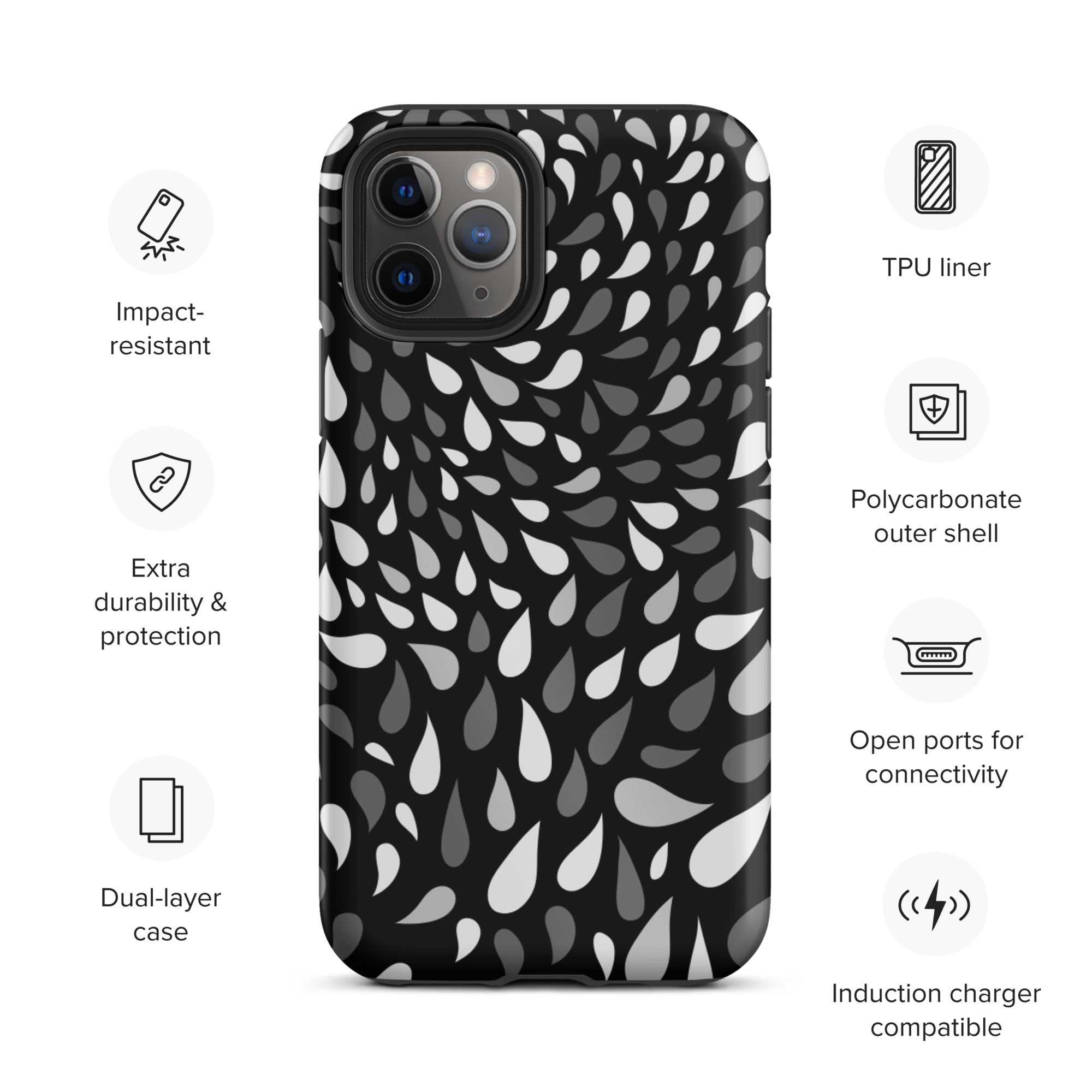 Slitesterkt design iPhone case - D2