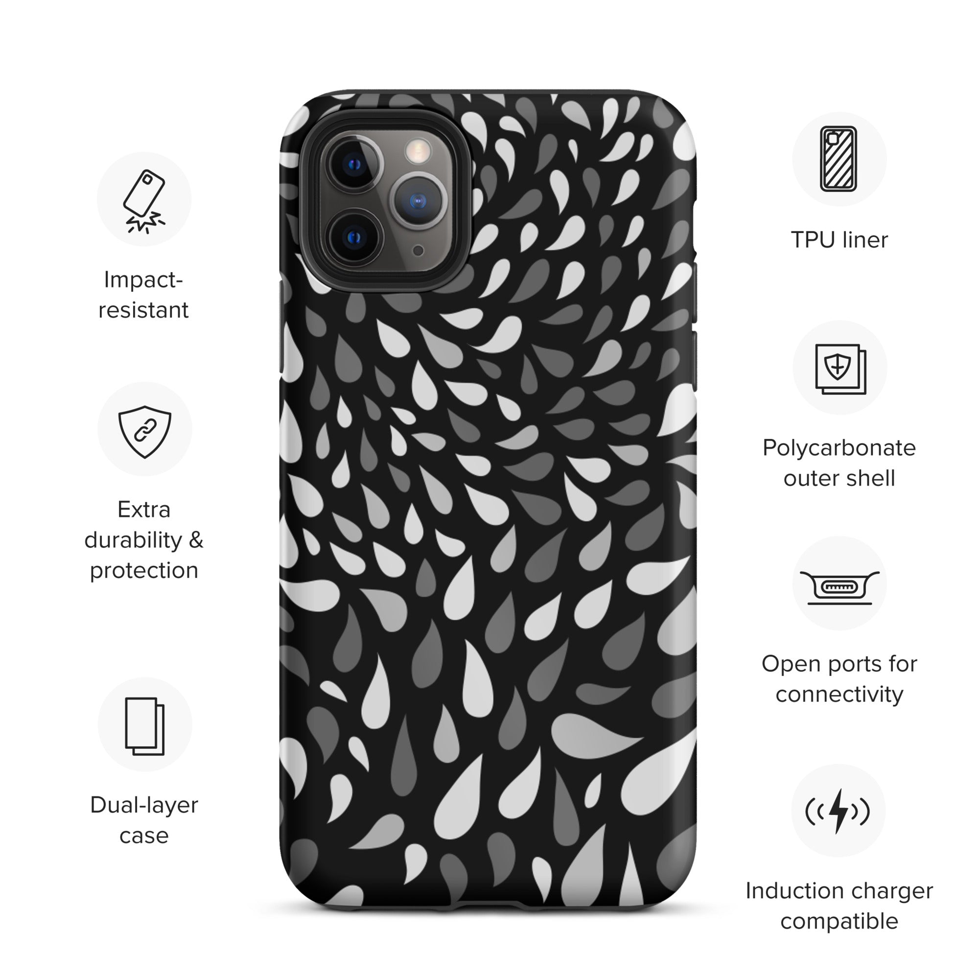Slitesterkt design iPhone case - D2