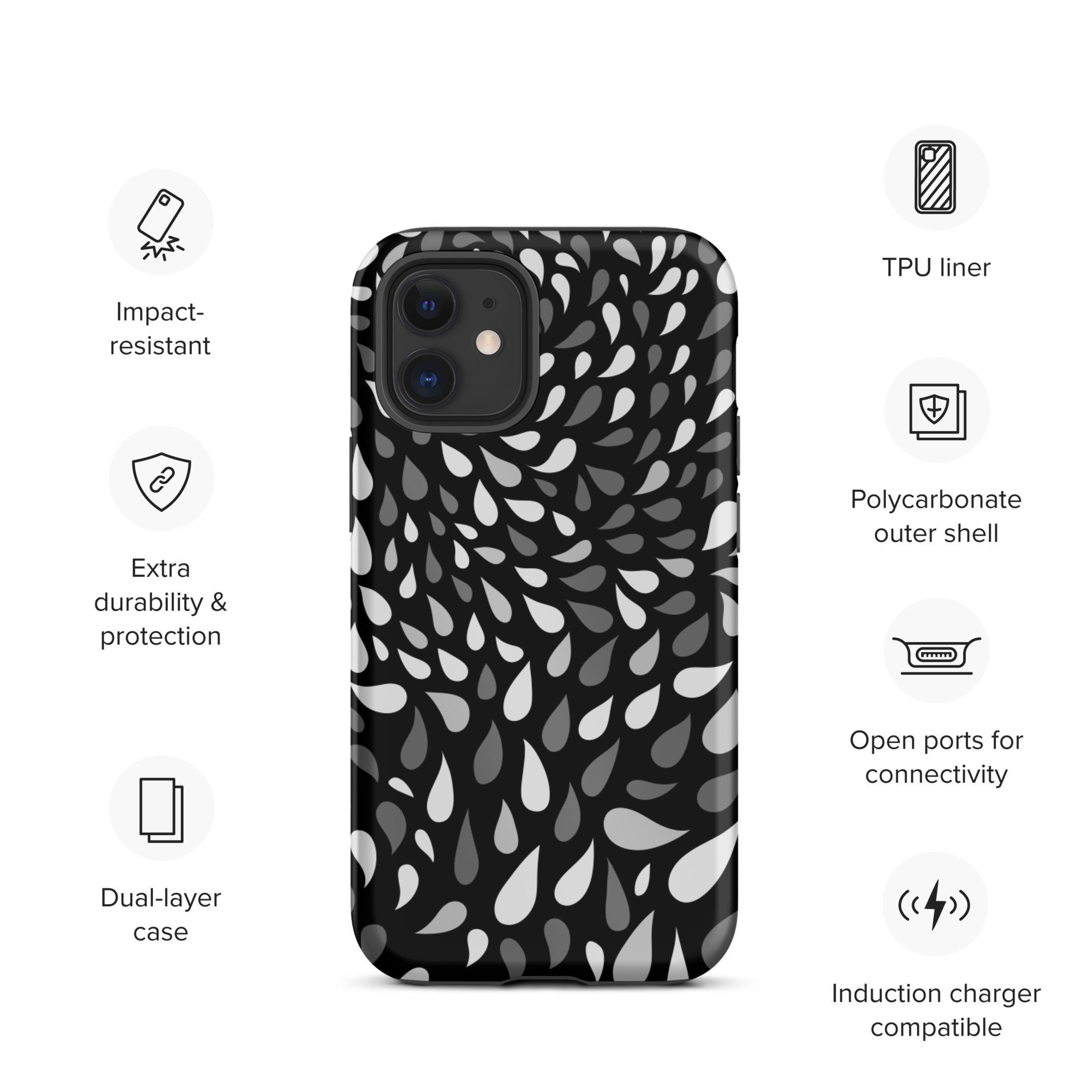 Slitesterkt design iPhone case - D2