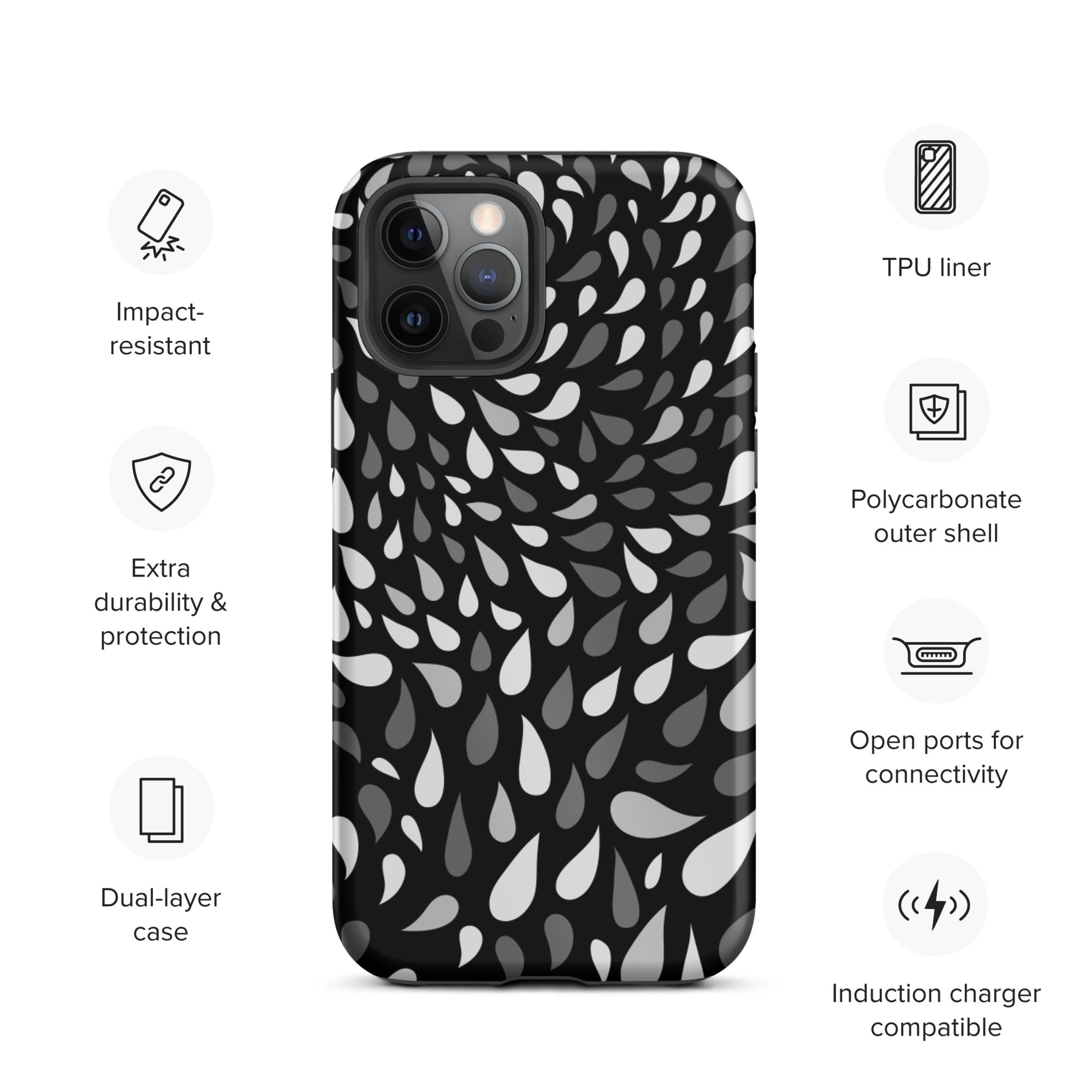 Slitesterkt design iPhone case - D2
