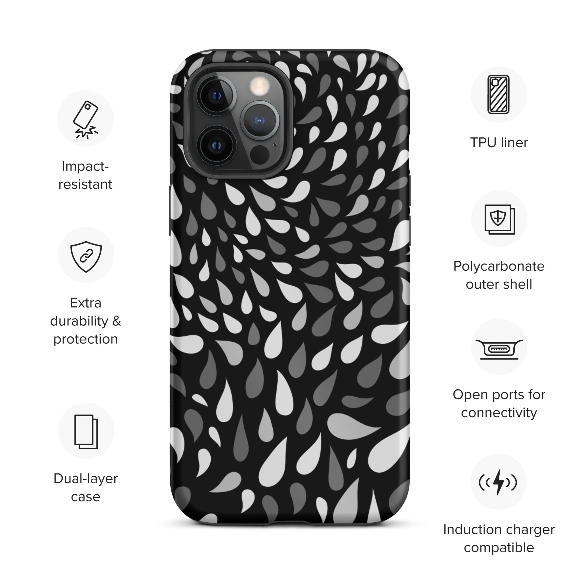 Slitesterkt design iPhone case - D2