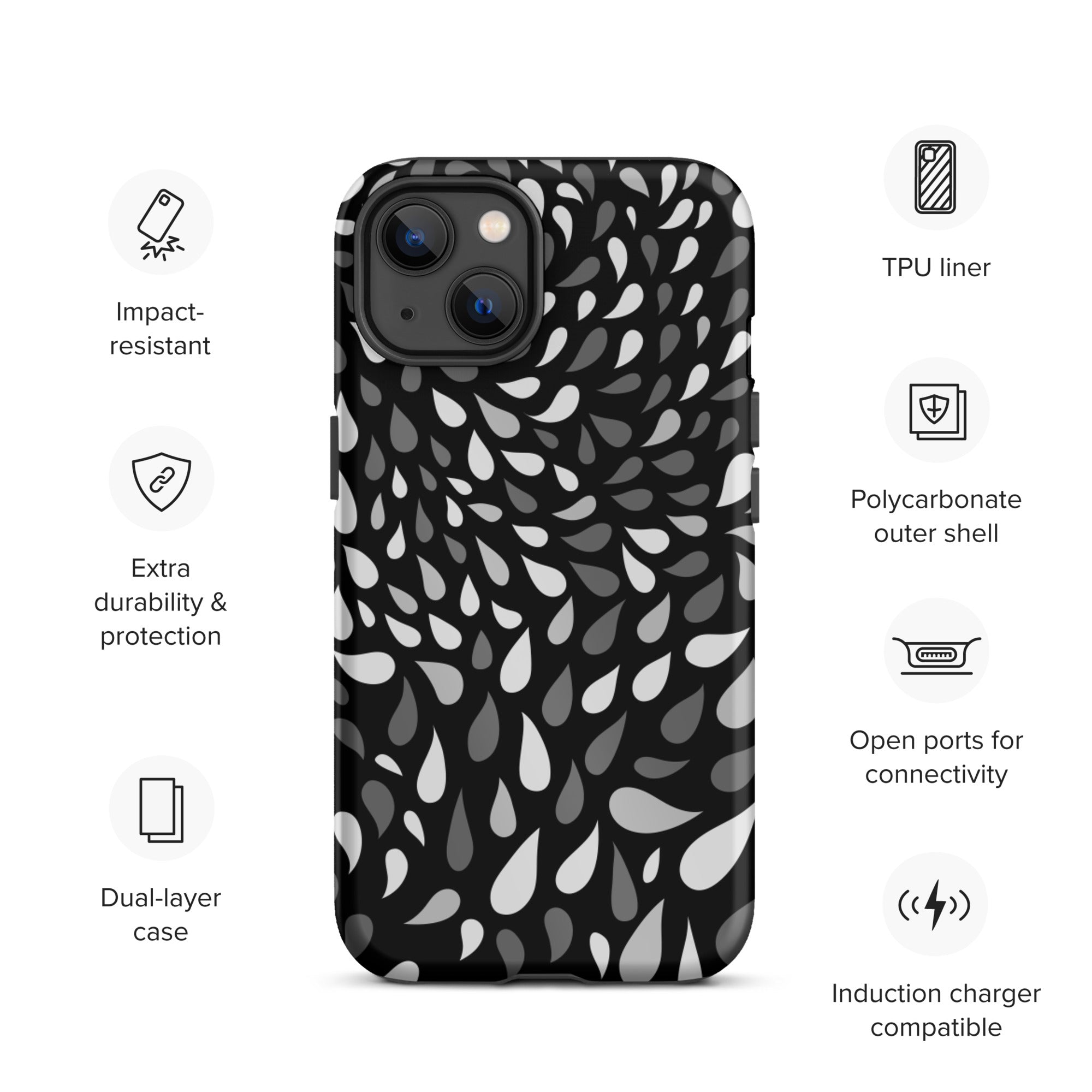Slitesterkt design iPhone case - D2