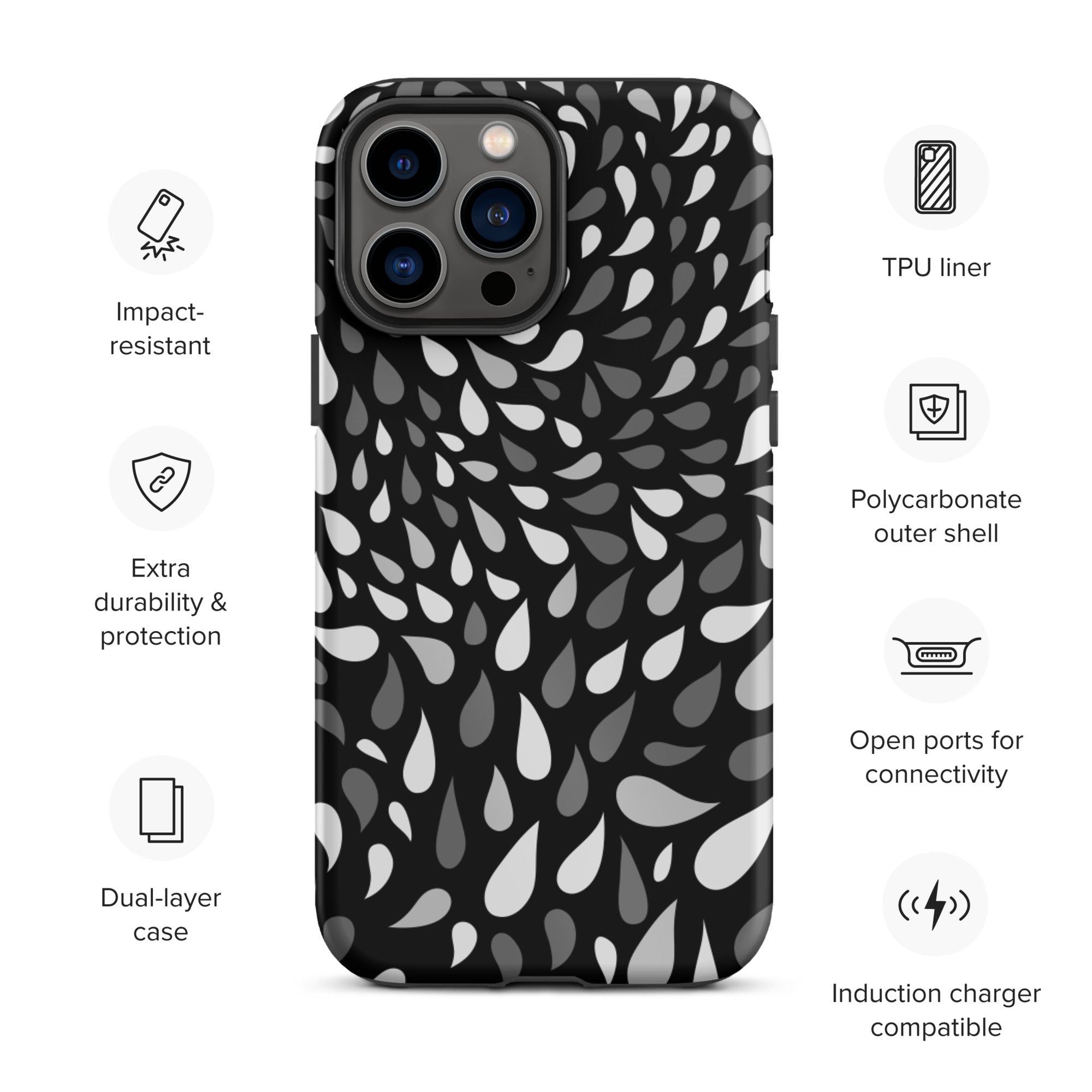Slitesterkt design iPhone case - D2