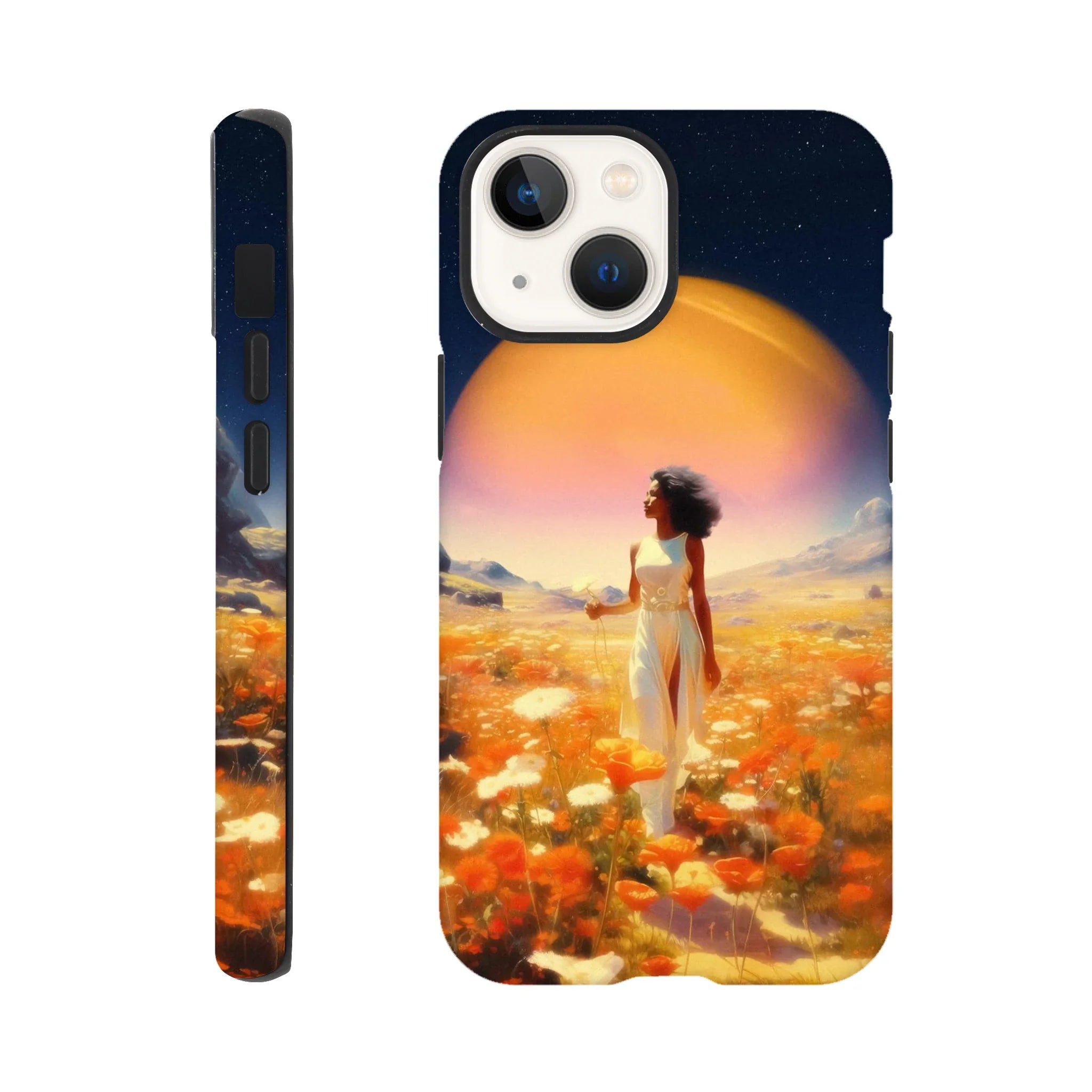 Cosmic Flower Field iPhone Case