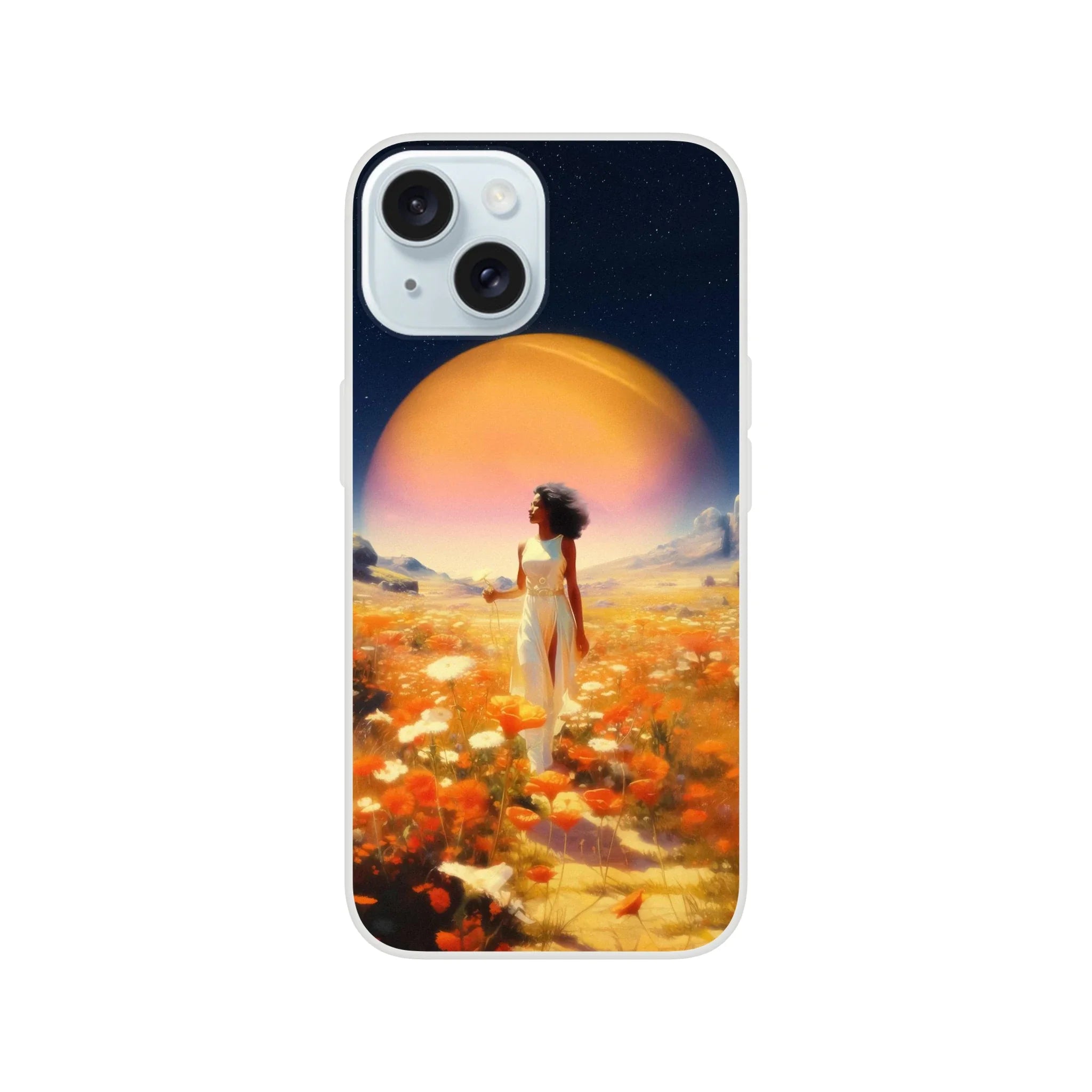 Cosmic Flower Field iPhone Case