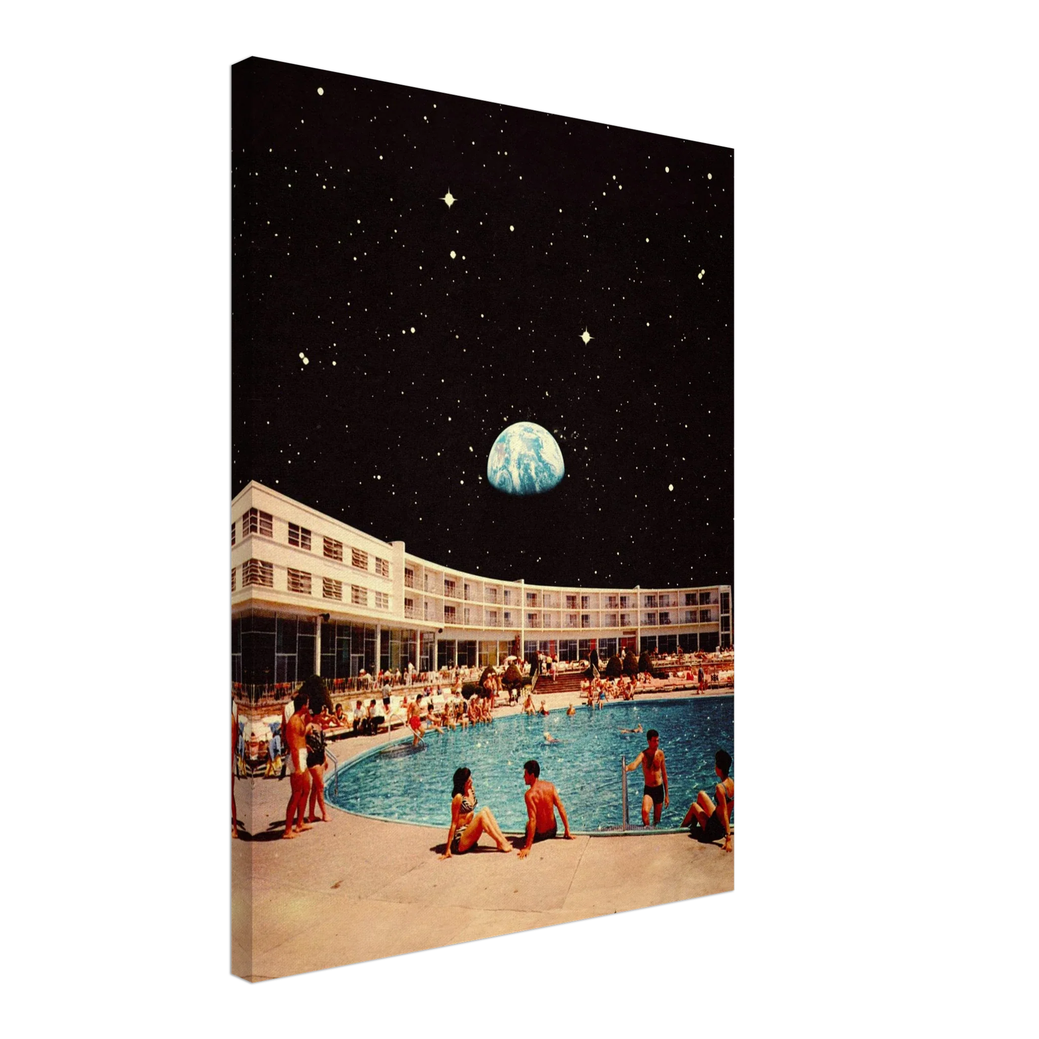 Lunar Pool Canvas