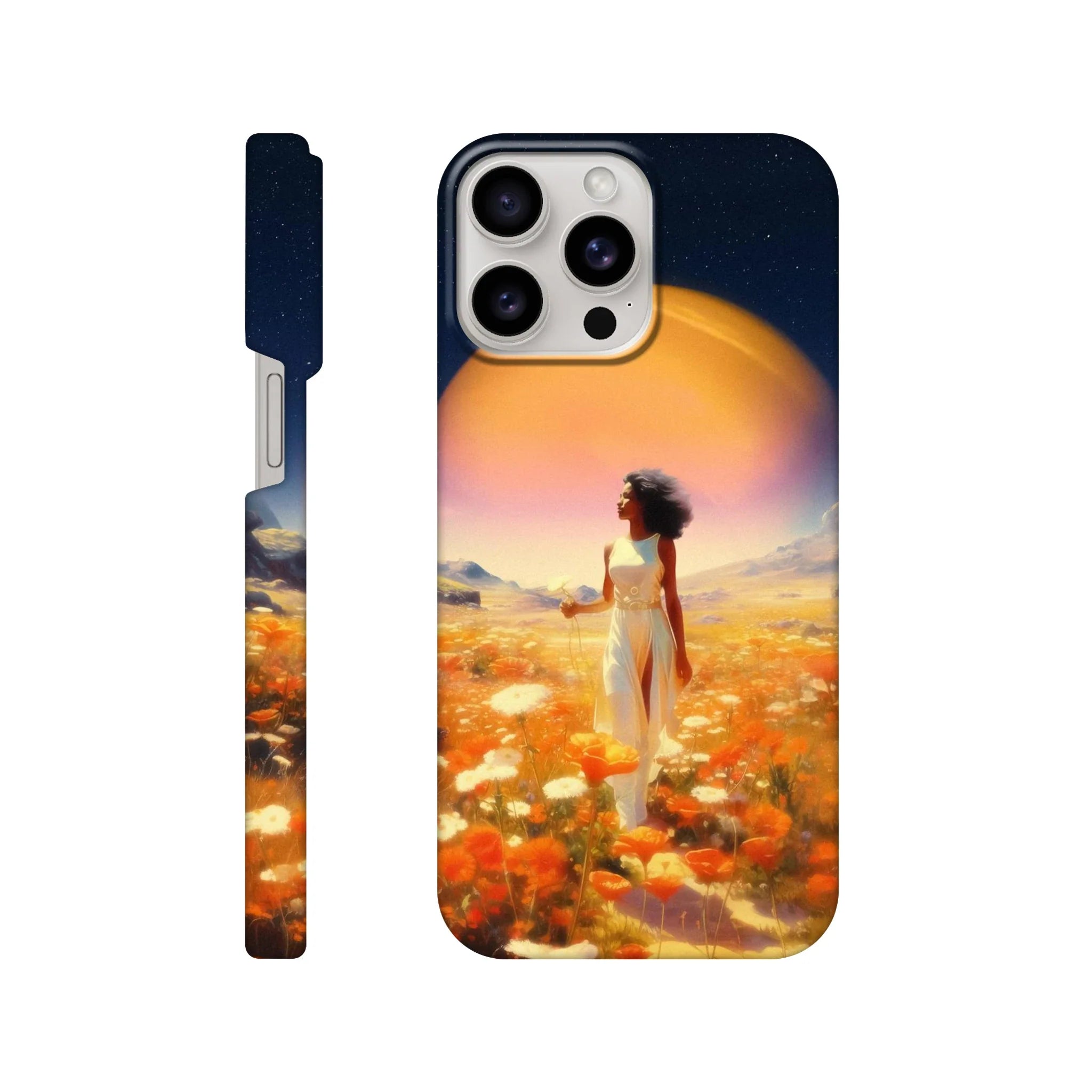 Cosmic Flower Field iPhone Case