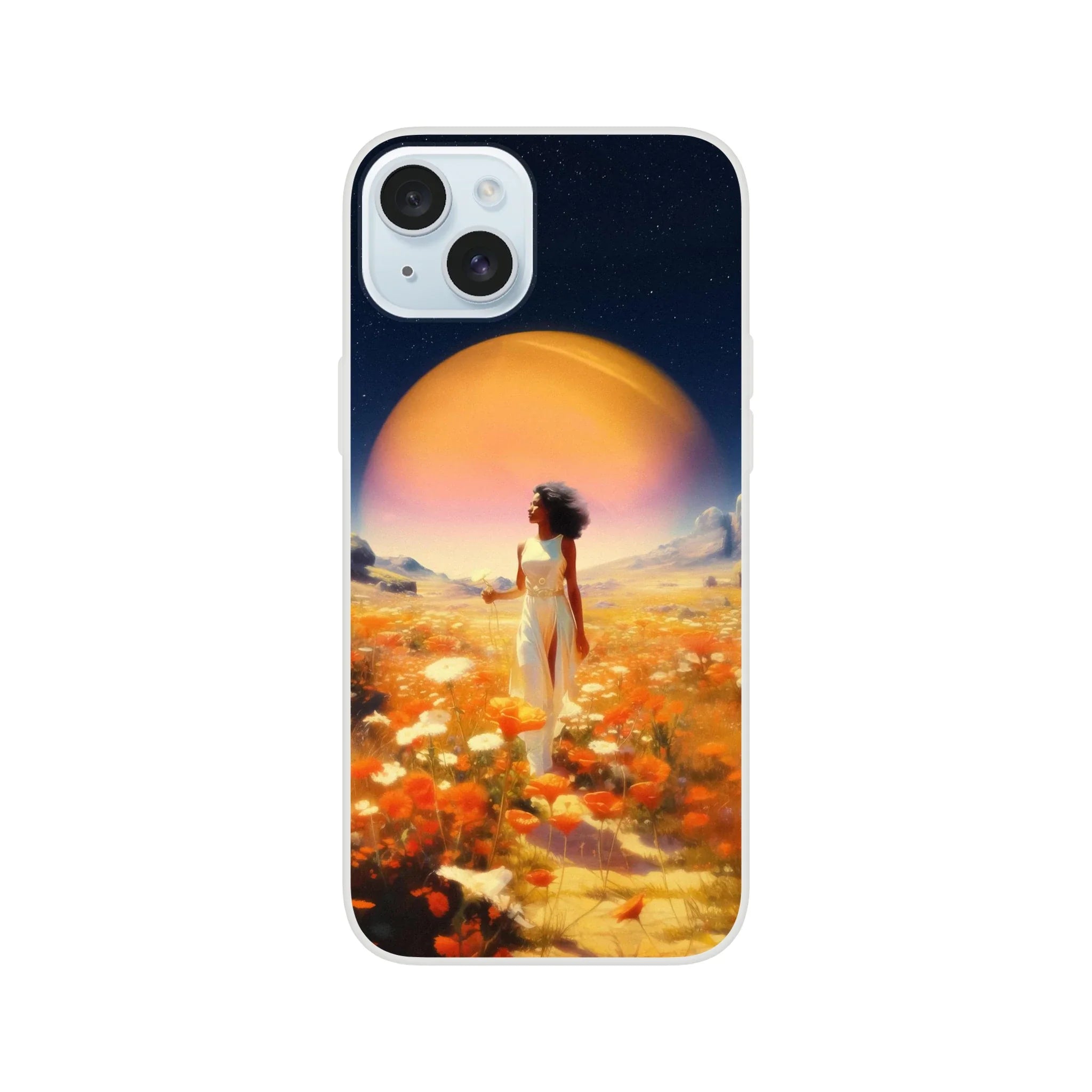 Cosmic Flower Field iPhone Case