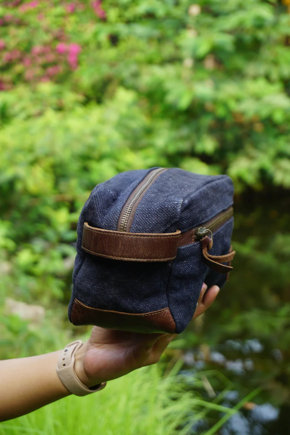 Handcrafted Travel Toiletry Bag