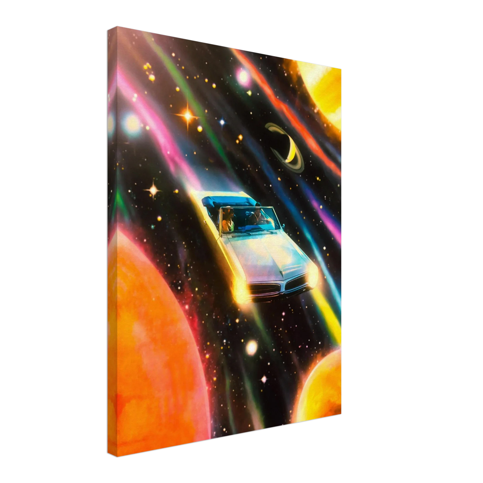 Space Rainbow Adventure Canvas