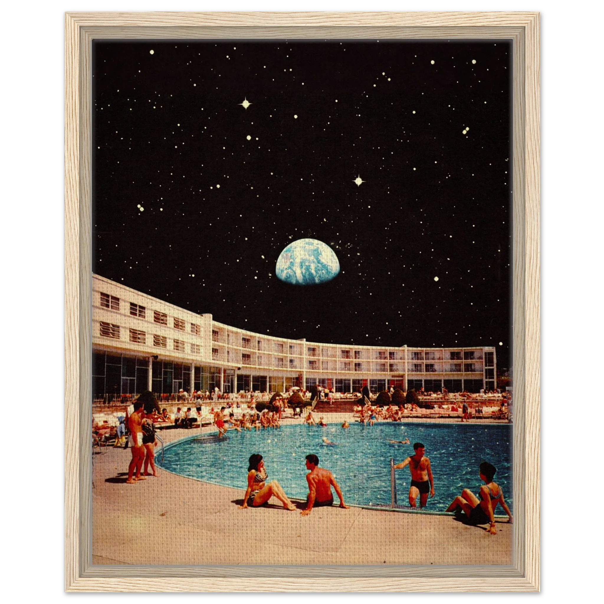 Lunar Pool Canvas