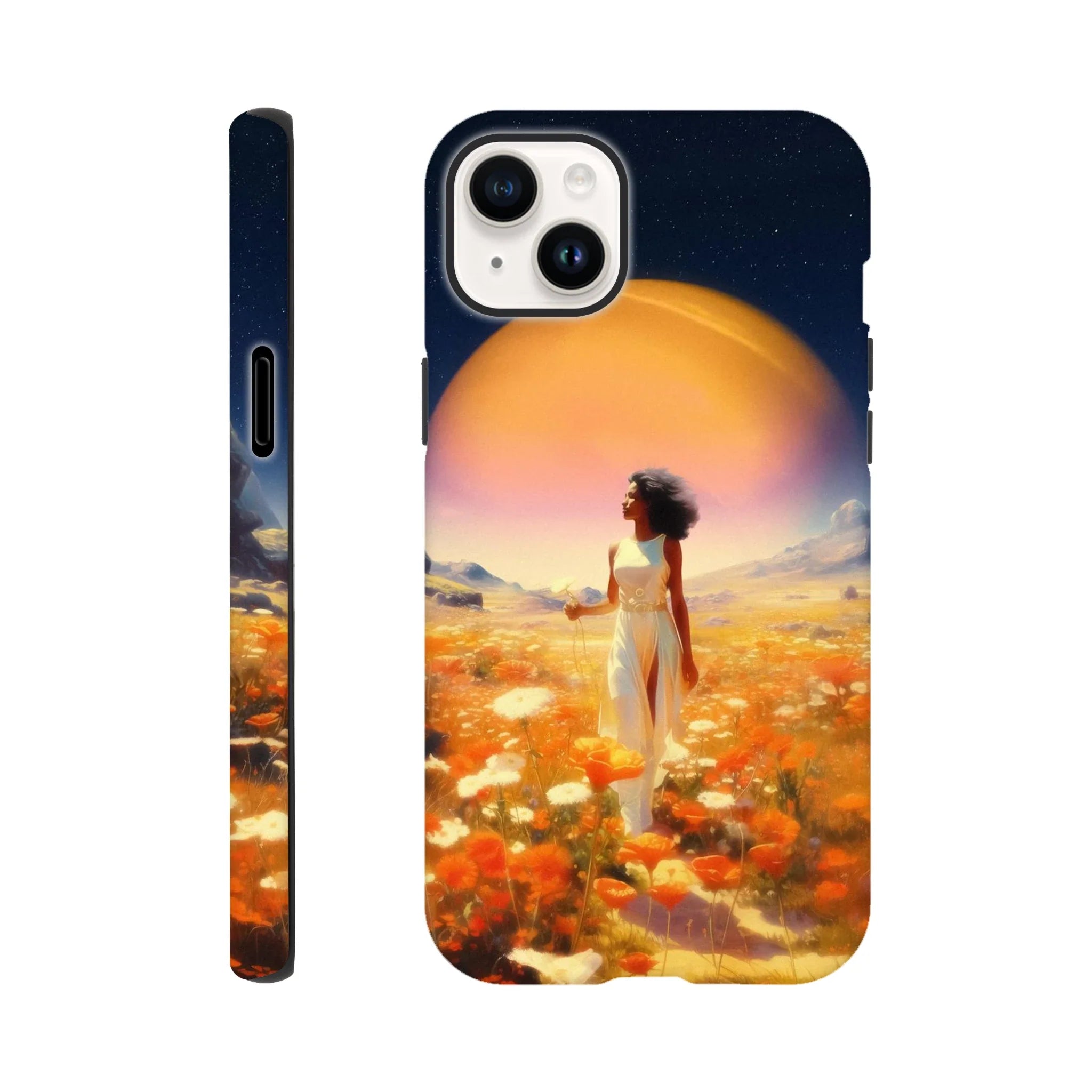 Cosmic Flower Field iPhone Case