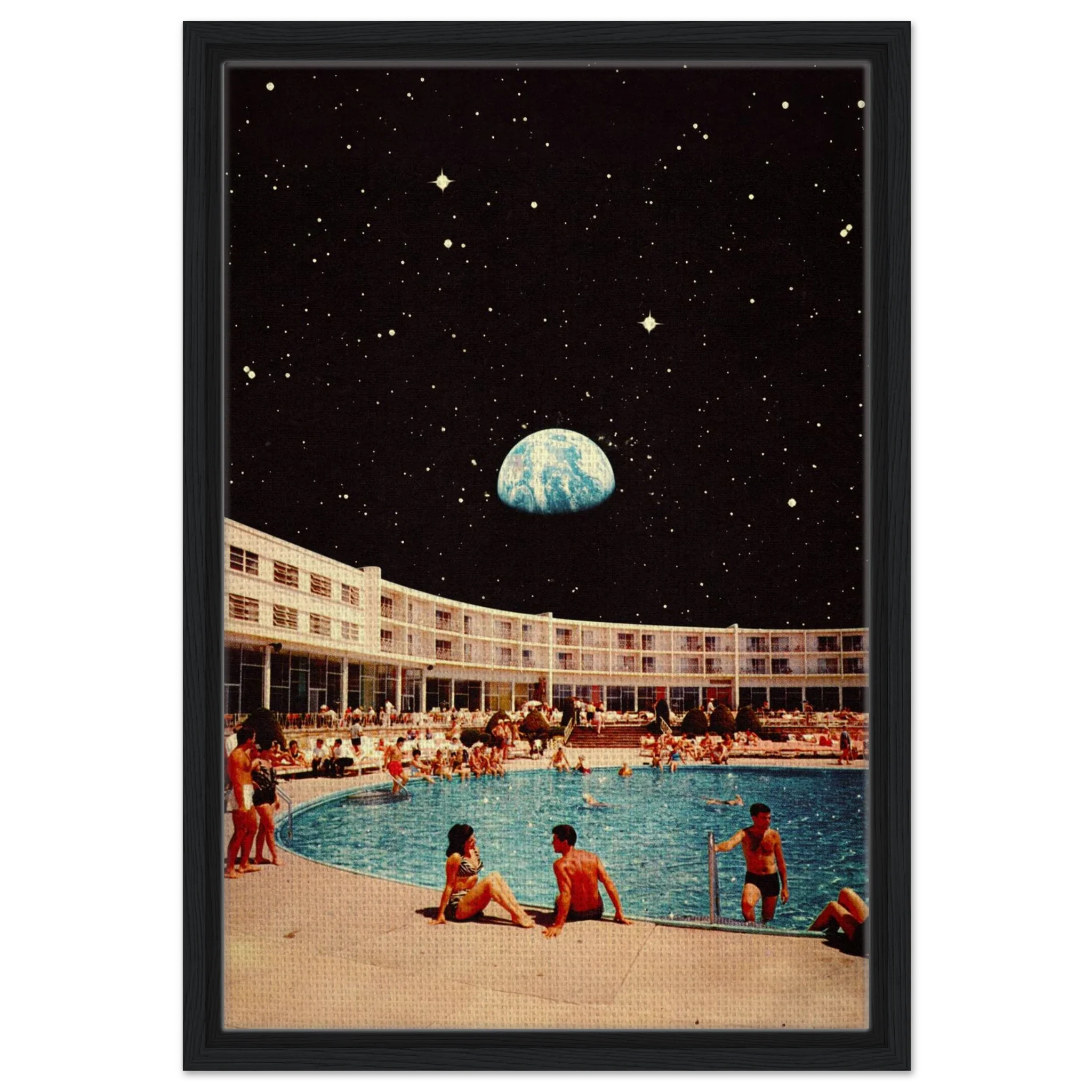 Lunar Pool Canvas