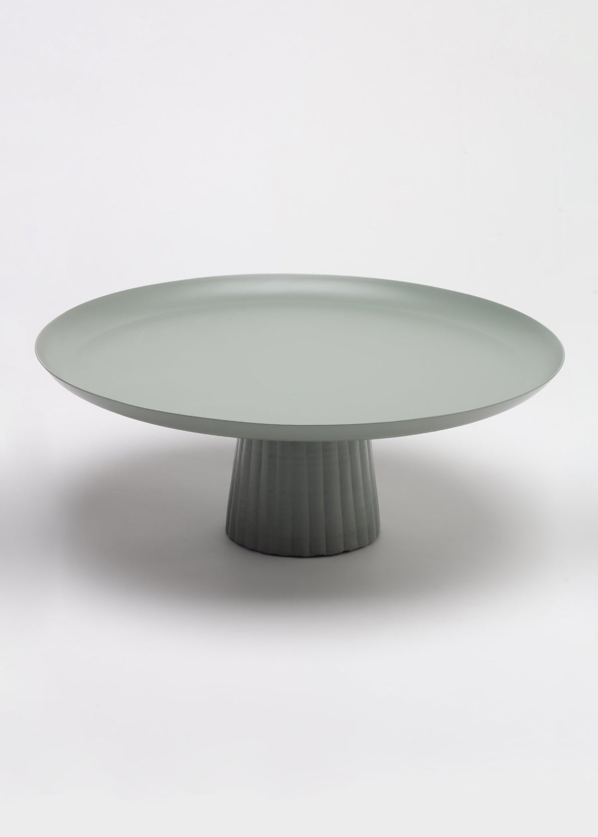 Avisa Sage Green Cake Stand | Handcrafted Metal Dessert Pedestal