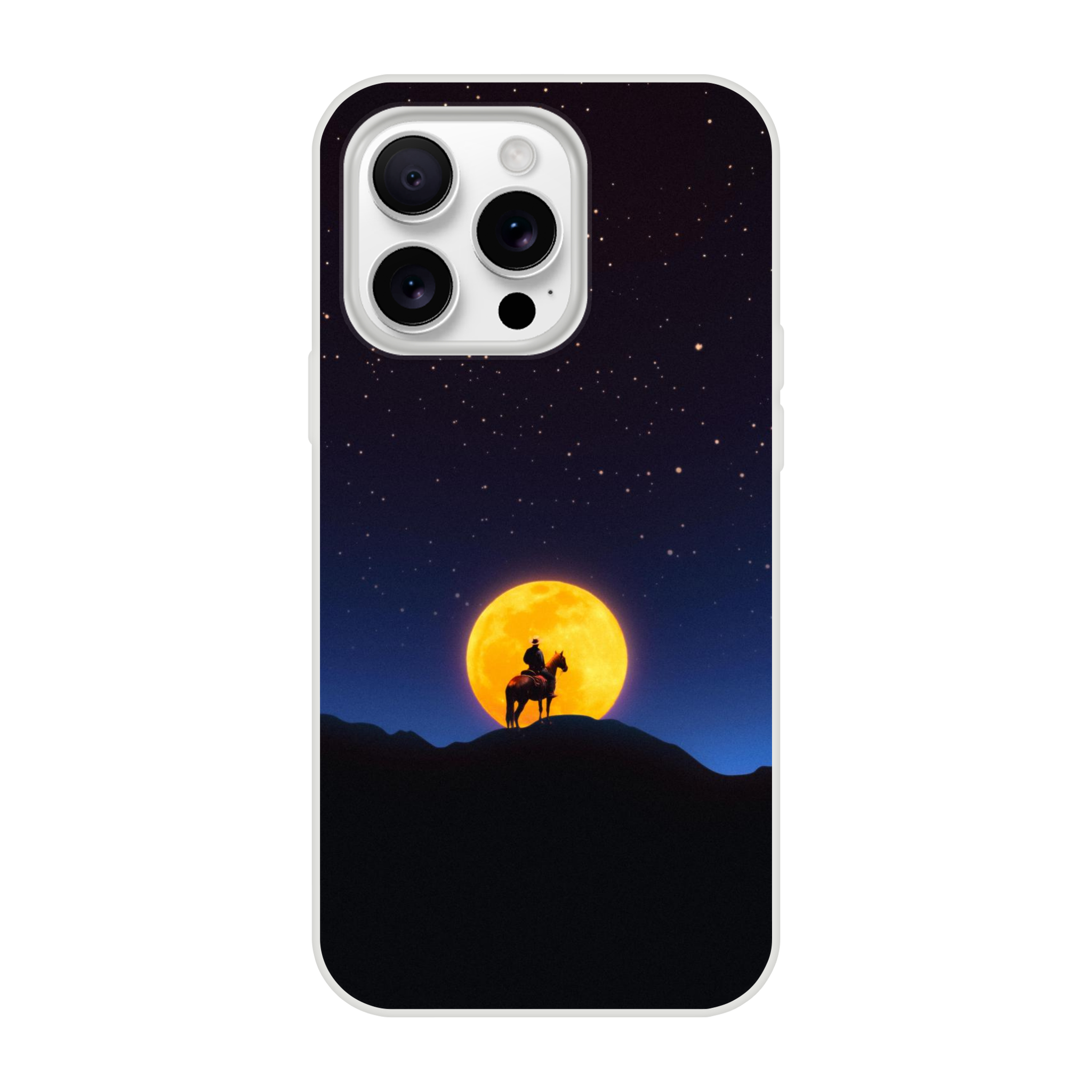 The Rider and The Moon iPhone Case