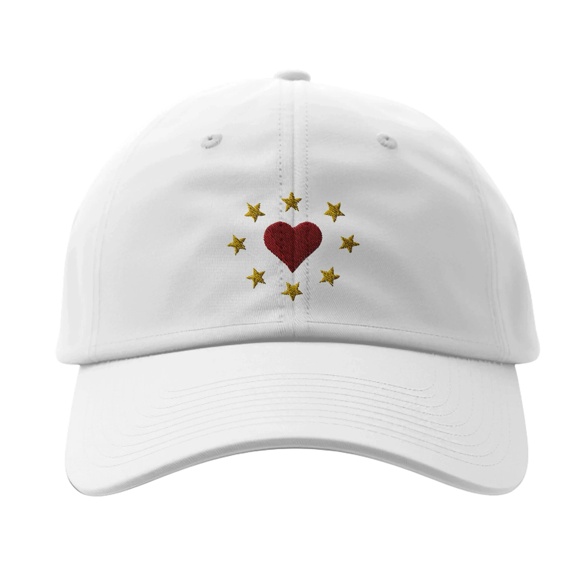 Heart Stars Embroidered Cap