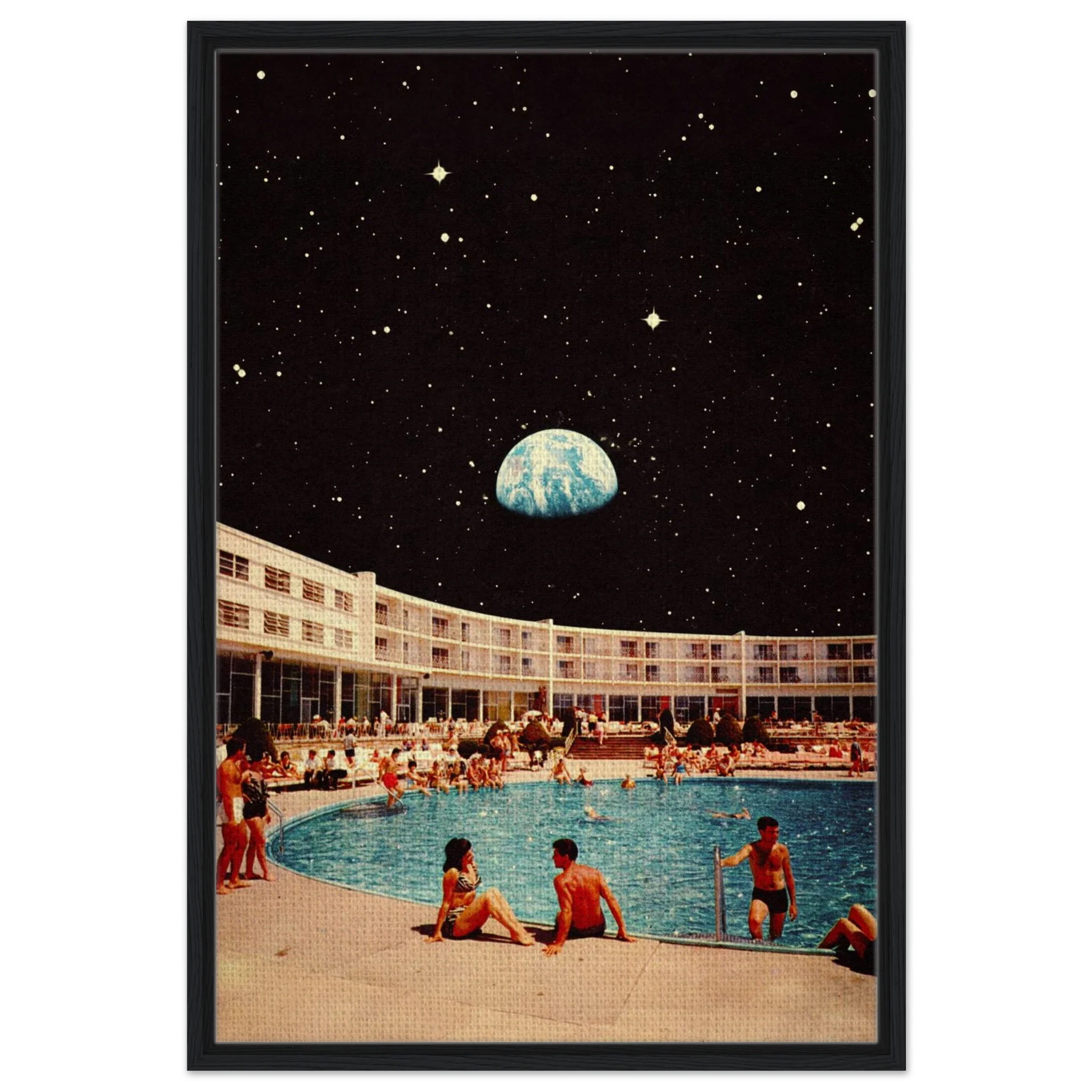 Lunar Pool Canvas