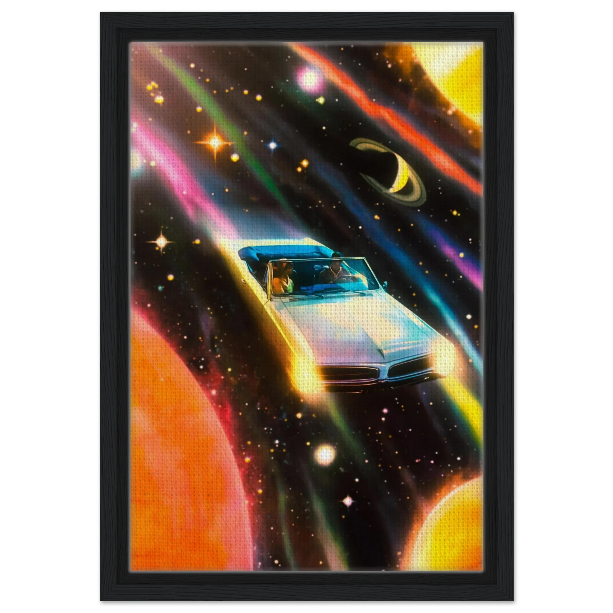 Space Rainbow Adventure Canvas