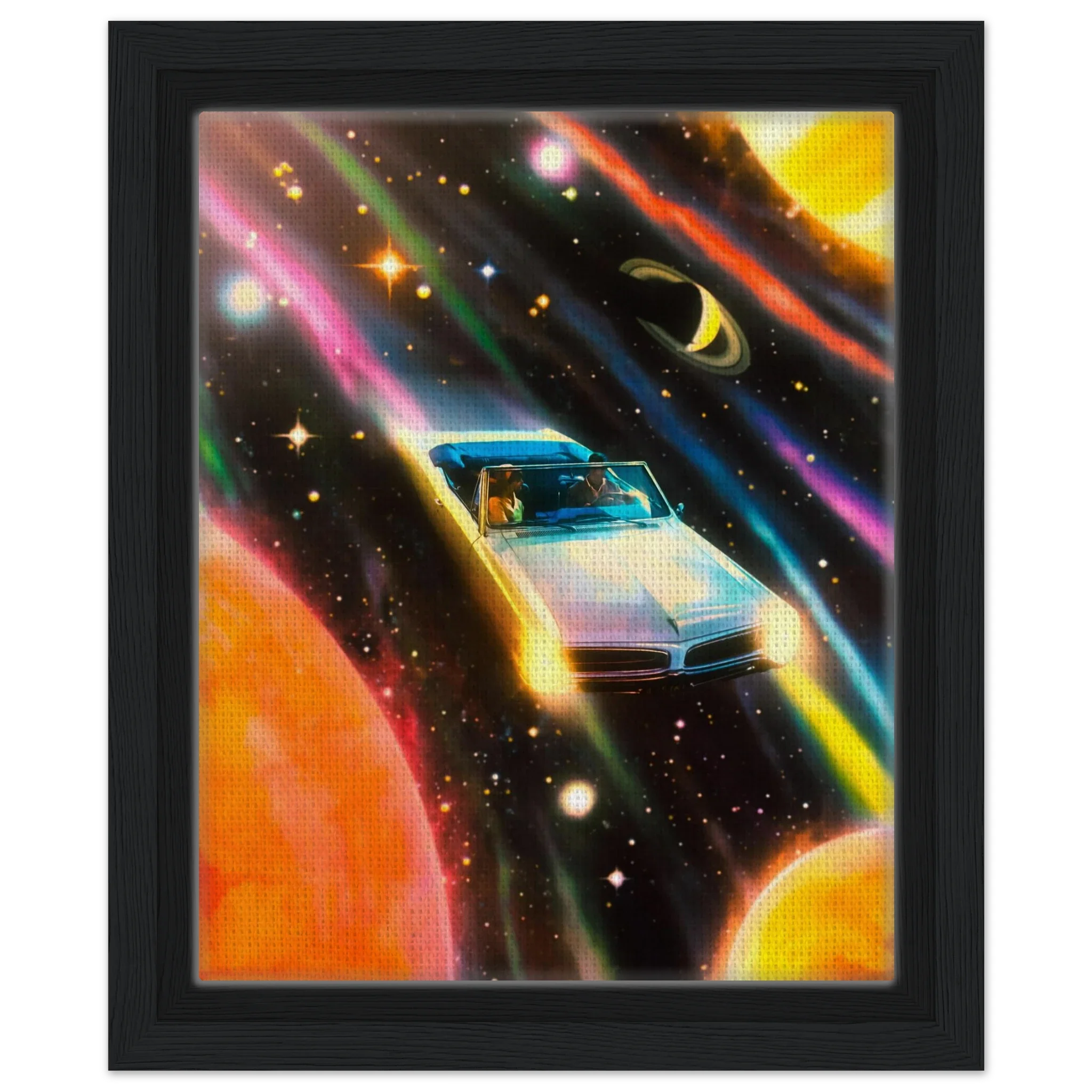 Space Rainbow Adventure Canvas