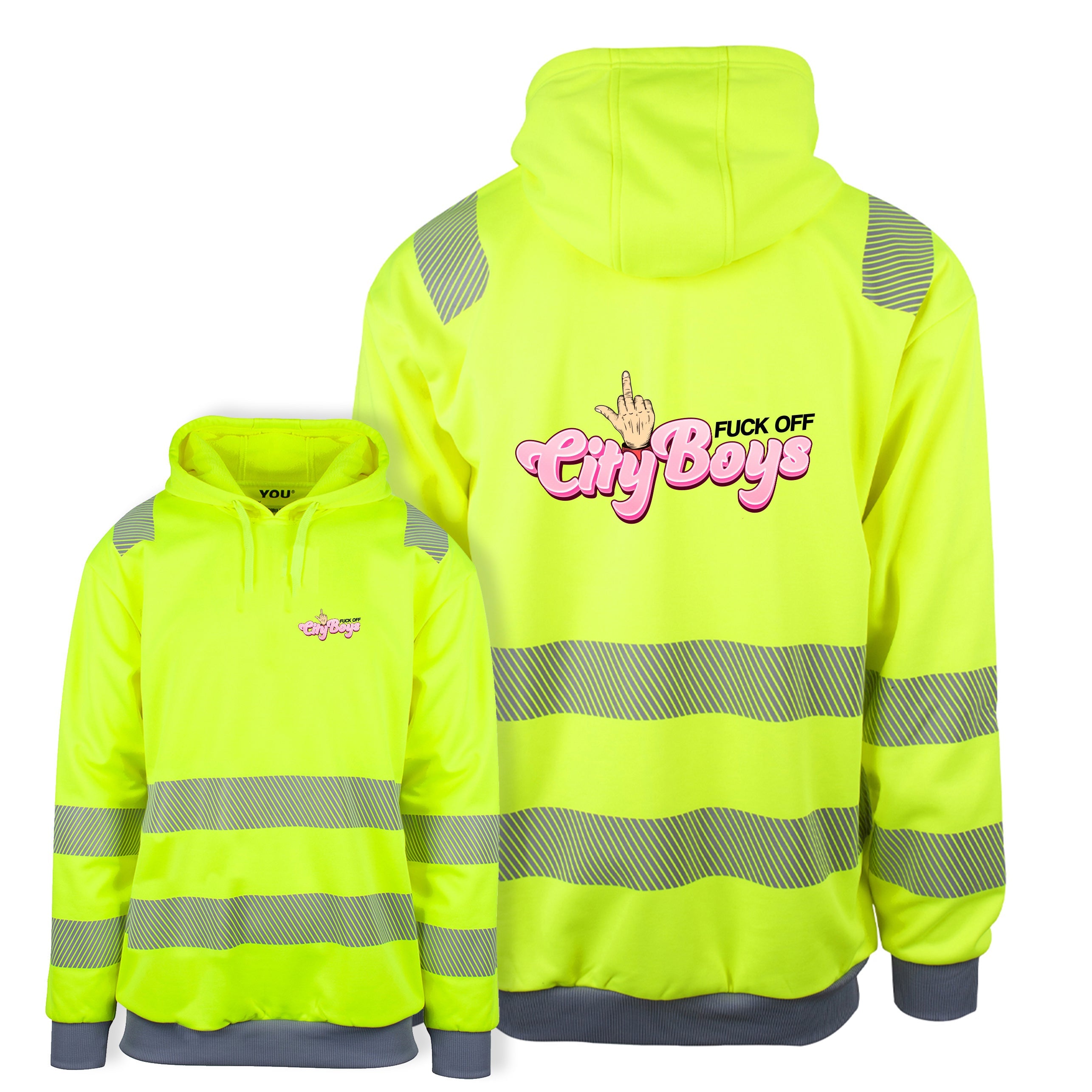 Fuck Off Cityboys 2.0 - Reflekshoodie