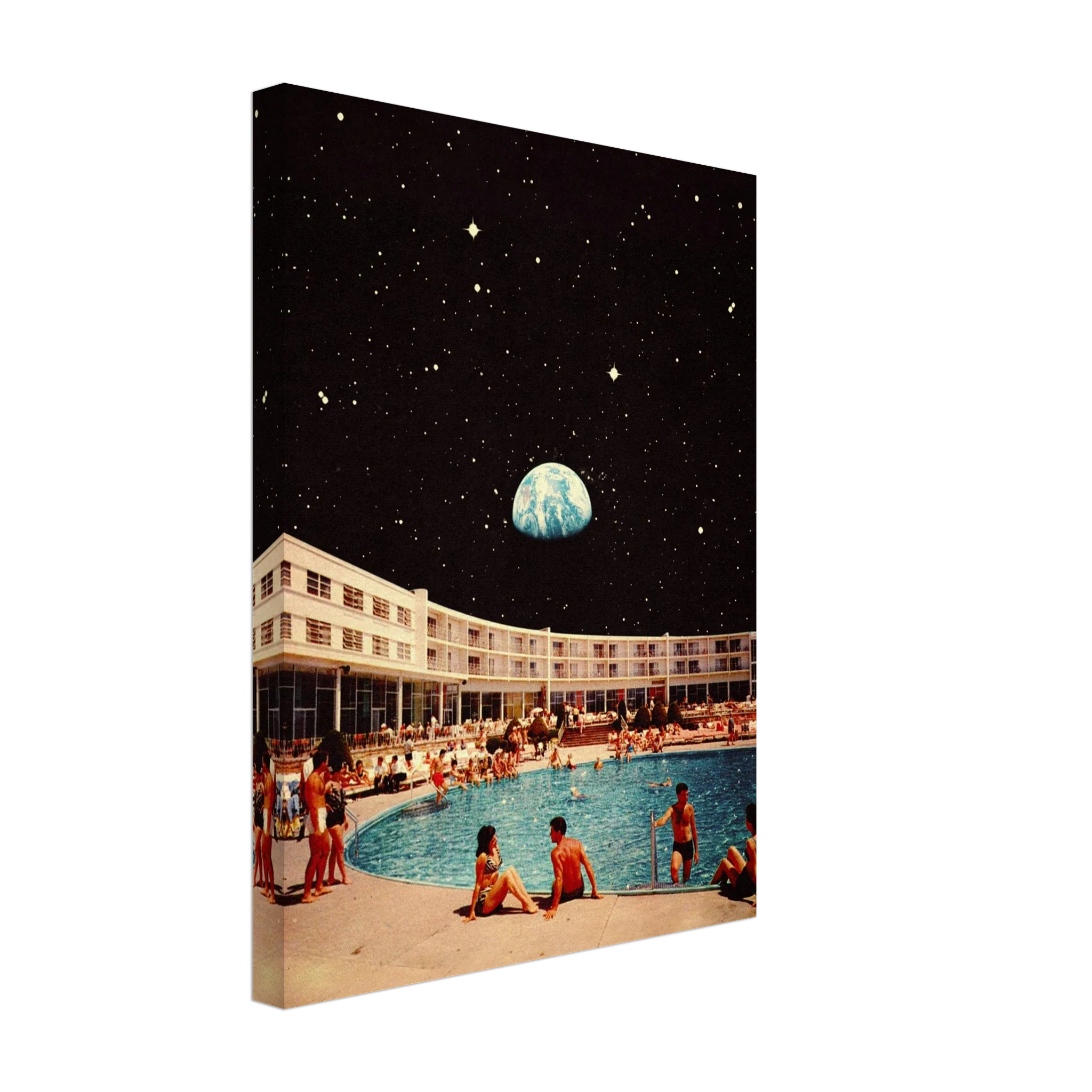 Lunar Pool Canvas