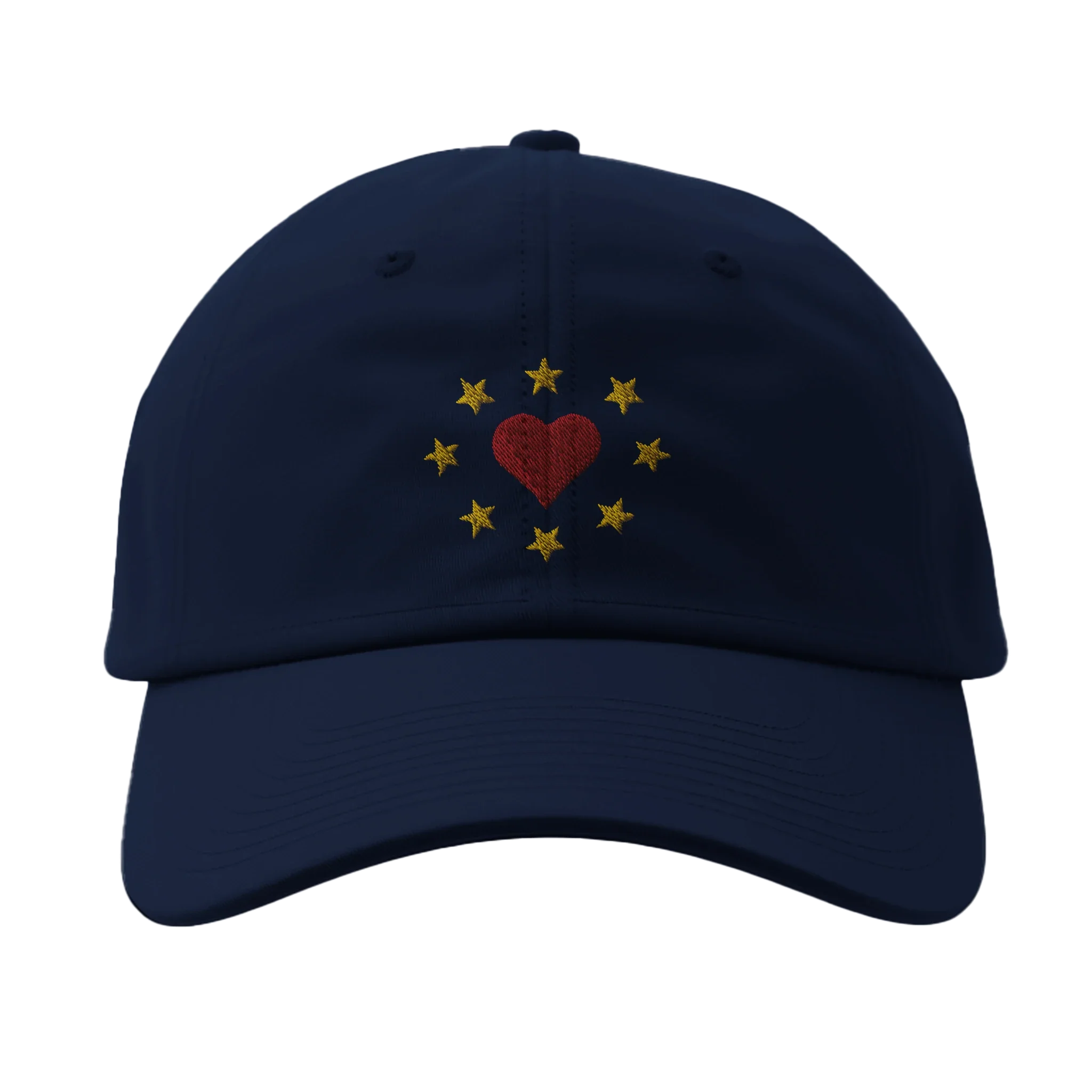 Heart Stars Embroidered Cap