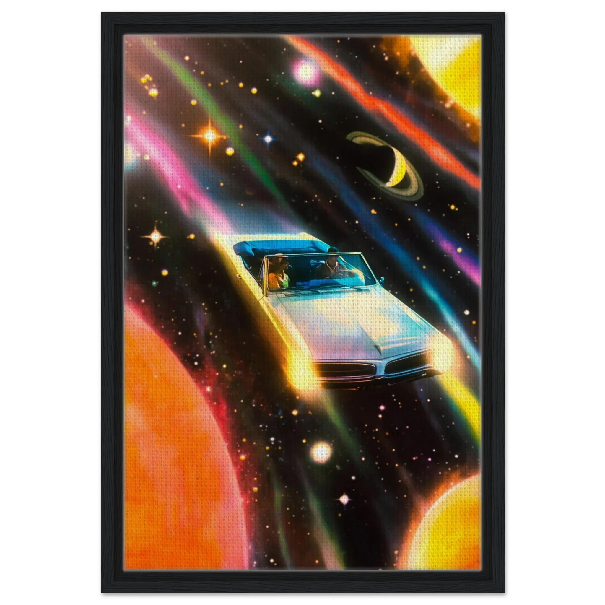 Space Rainbow Adventure Canvas