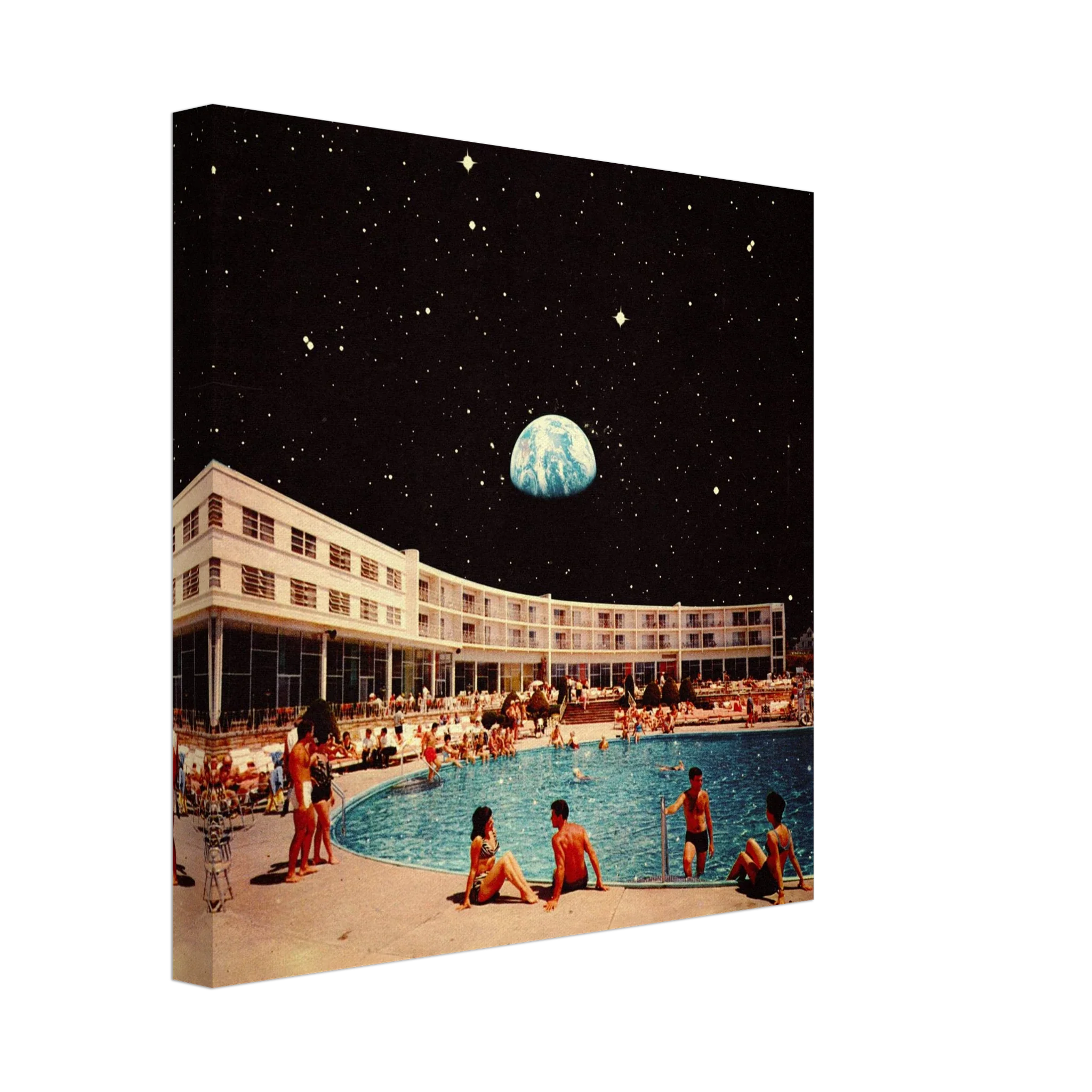 Lunar Pool Canvas