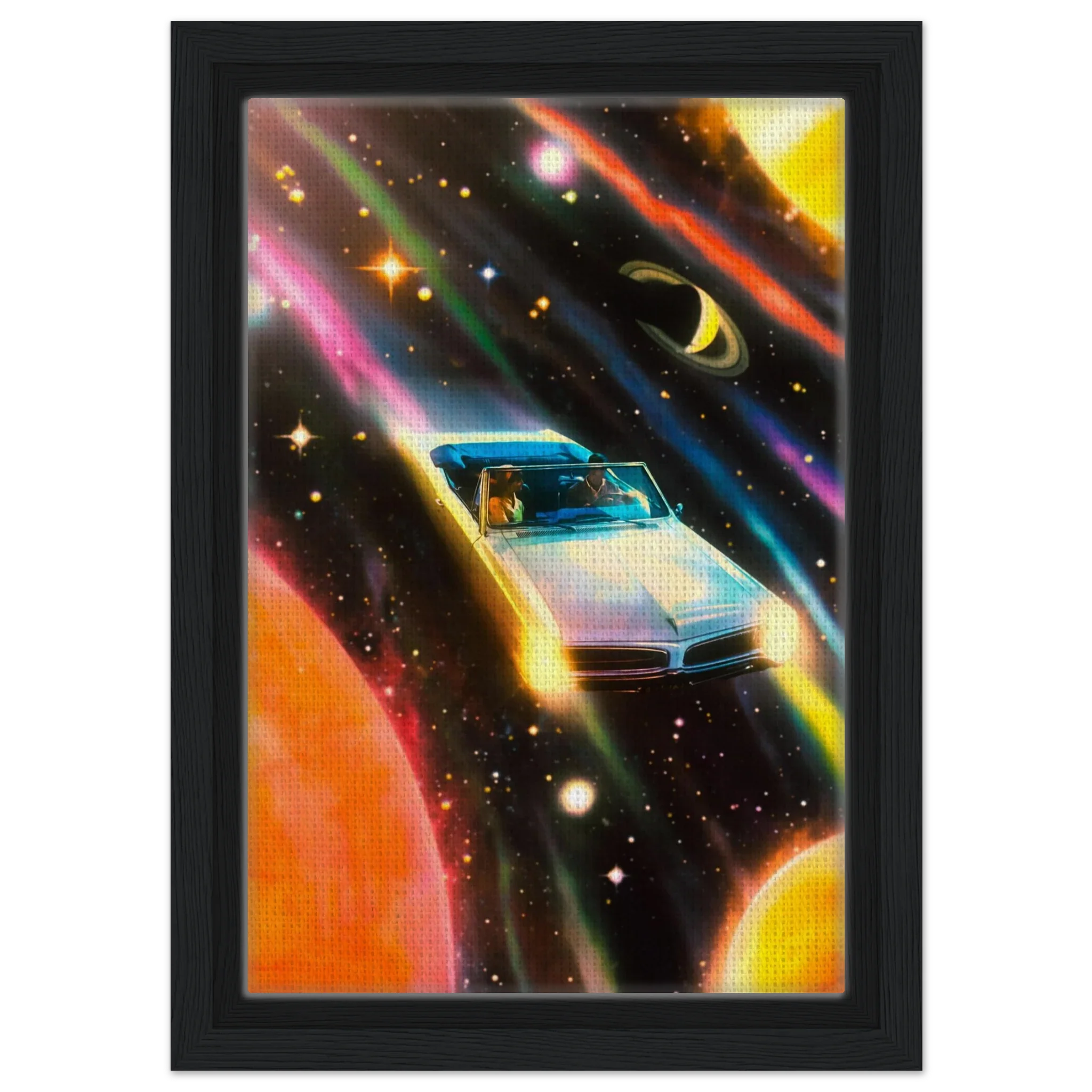Space Rainbow Adventure Canvas