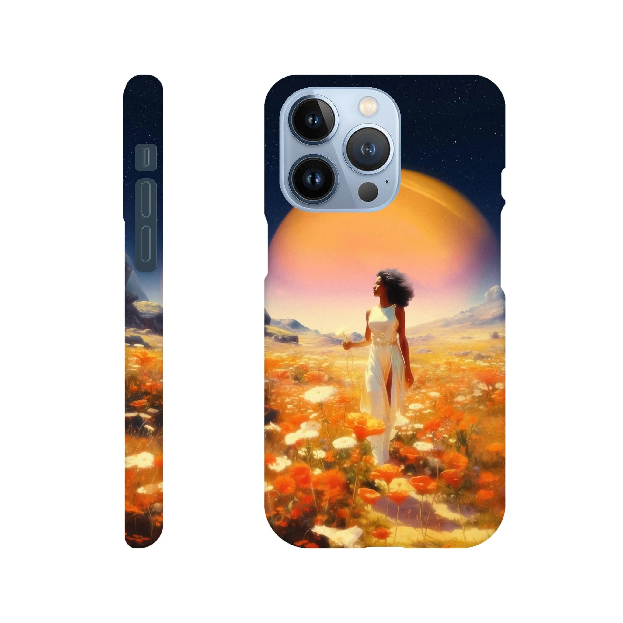 Cosmic Flower Field iPhone Case