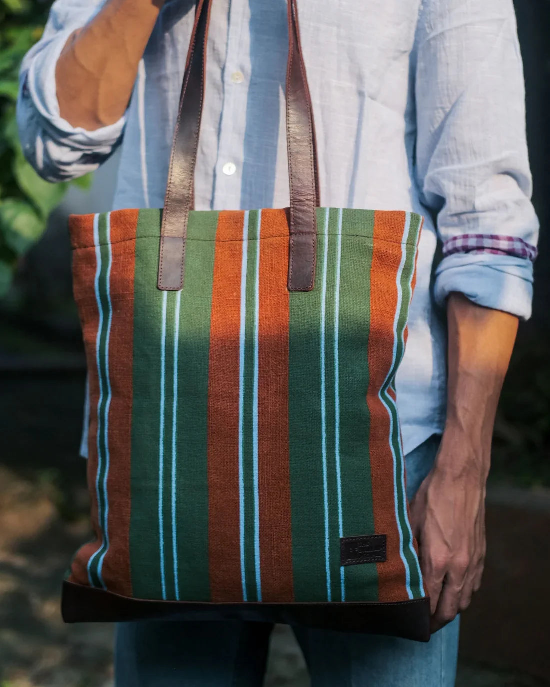 Kalaa Bajaar Book Bag | Handcrafted Jute Book Bag | Natural Dyes Indian Artisan