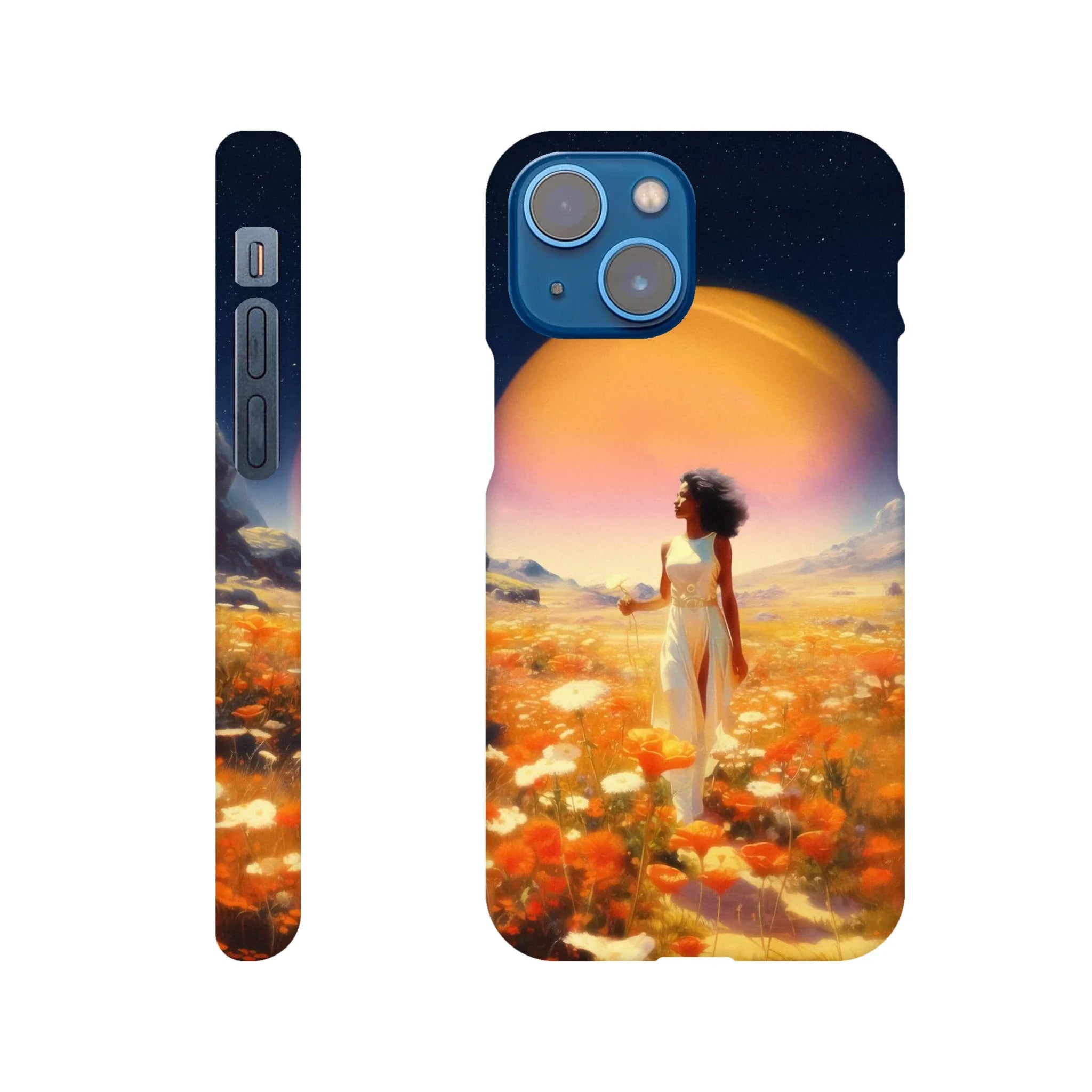 Cosmic Flower Field iPhone Case