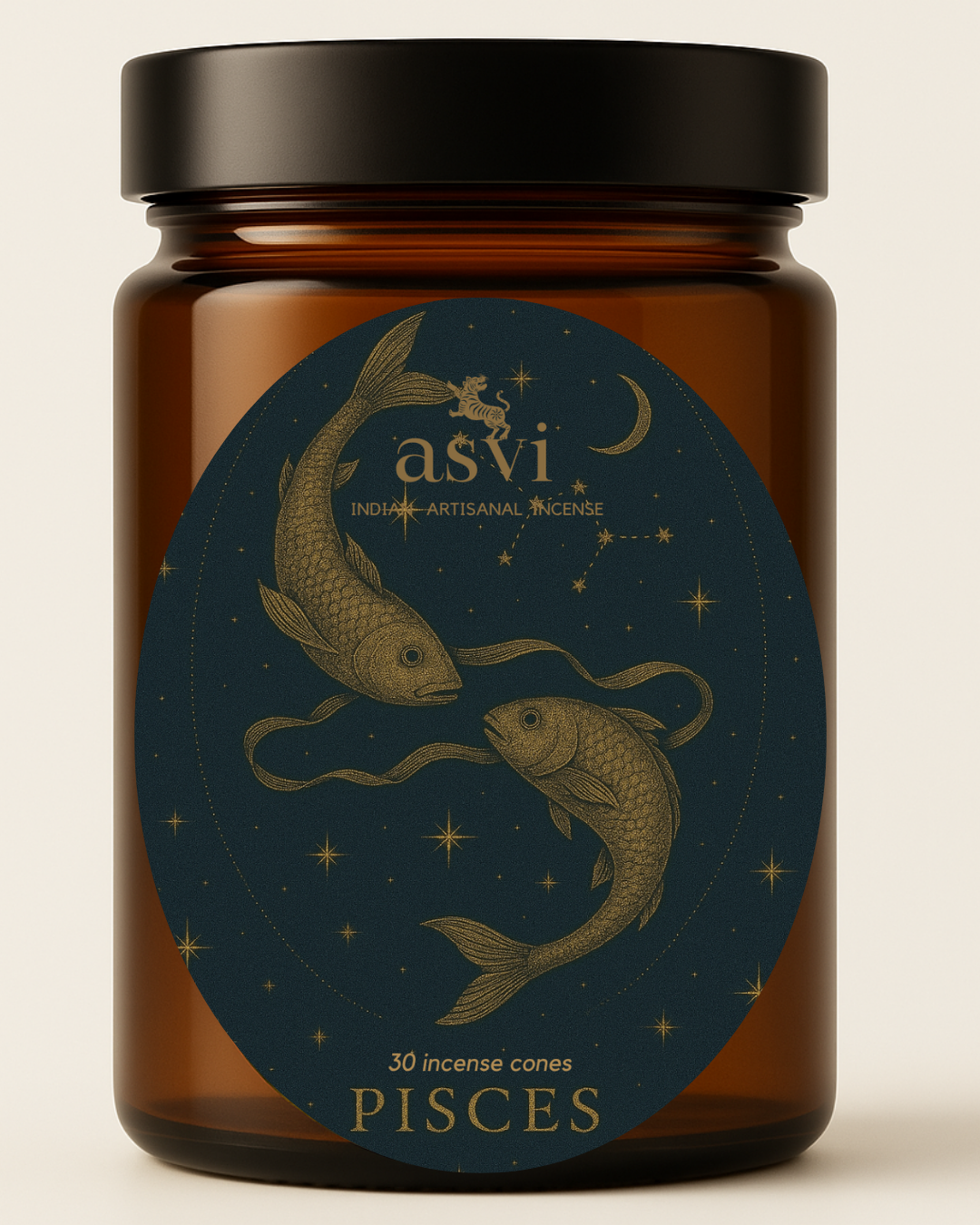 Ayurvedic Zodiac Incense | Pisces Sun Sign (Handmade Cones)