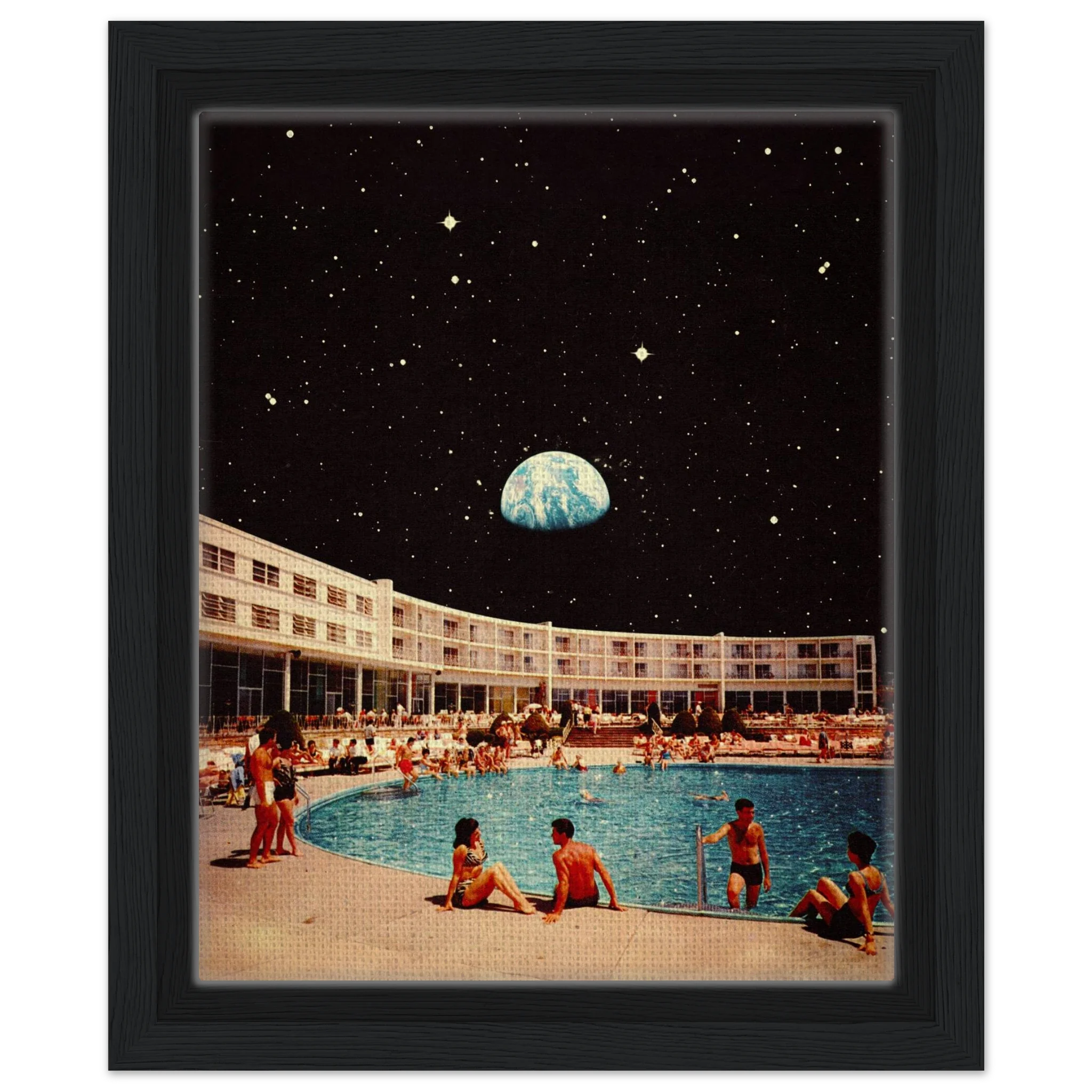 Lunar Pool Canvas