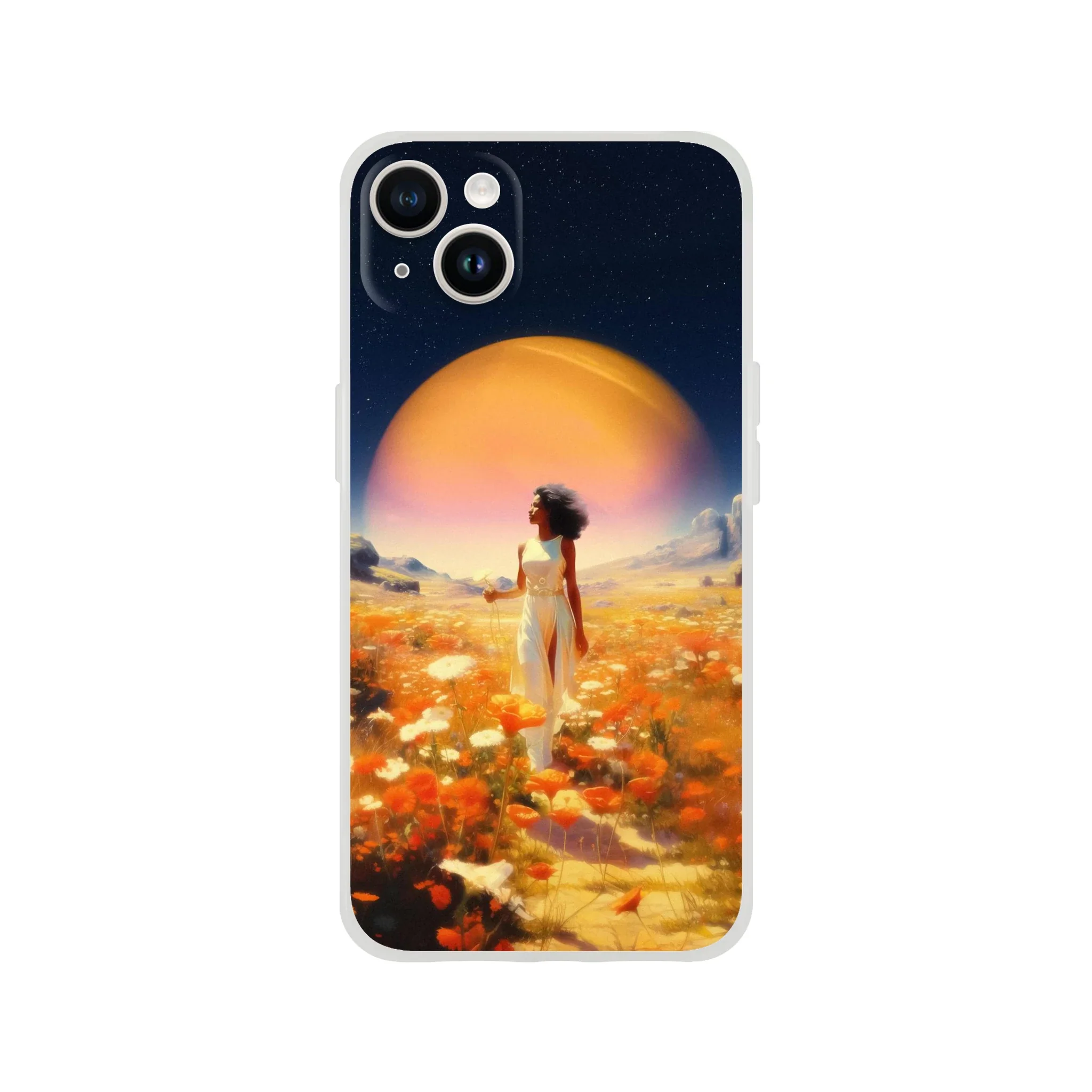 Cosmic Flower Field iPhone Case